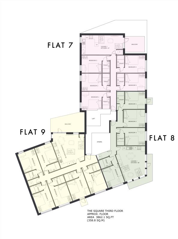 1, Falconar Street, Newcastle, NE2 floorplan