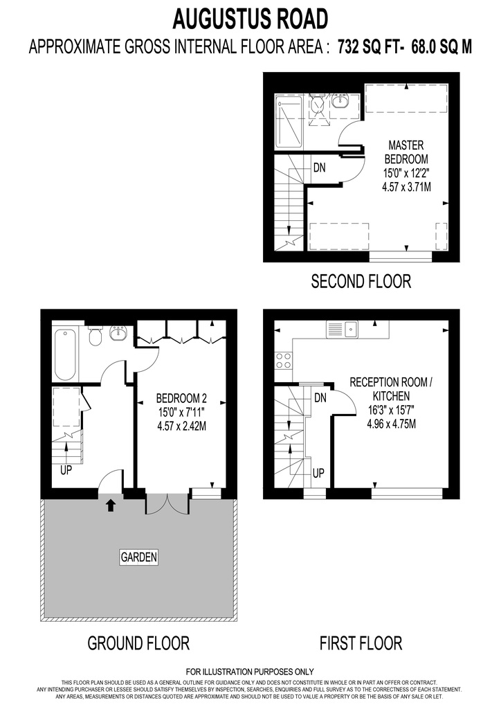 80, Augustus Road, London floorplan