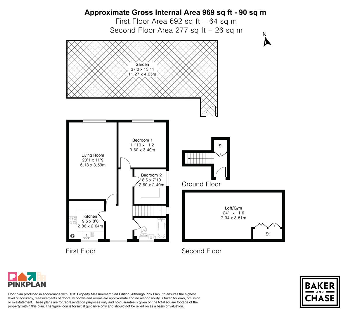 335, Carterhatch Lane, Enfield floorplan