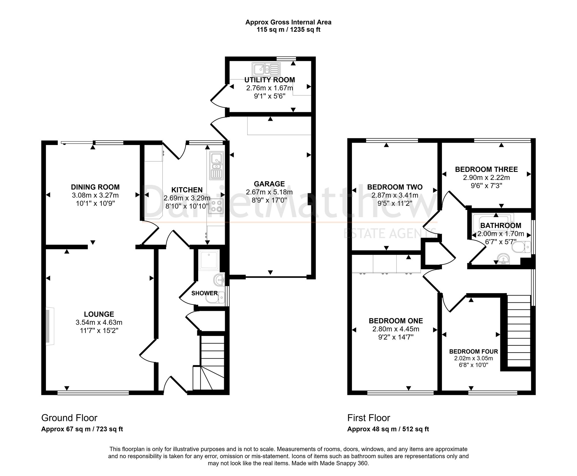 17 Gwaun Coed, Bridgend floorplan