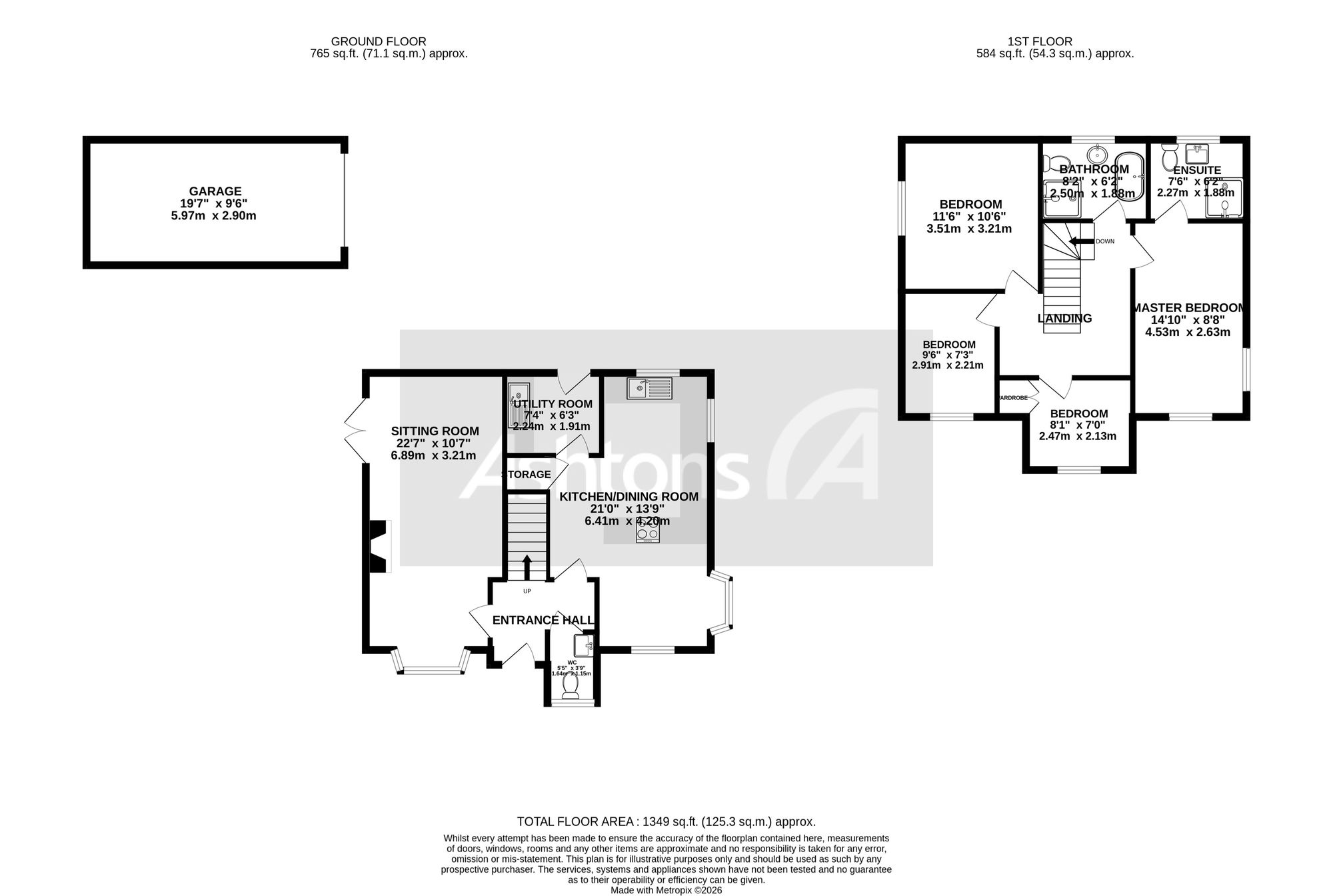 1 Deerfield Close, St. Helens floorplan