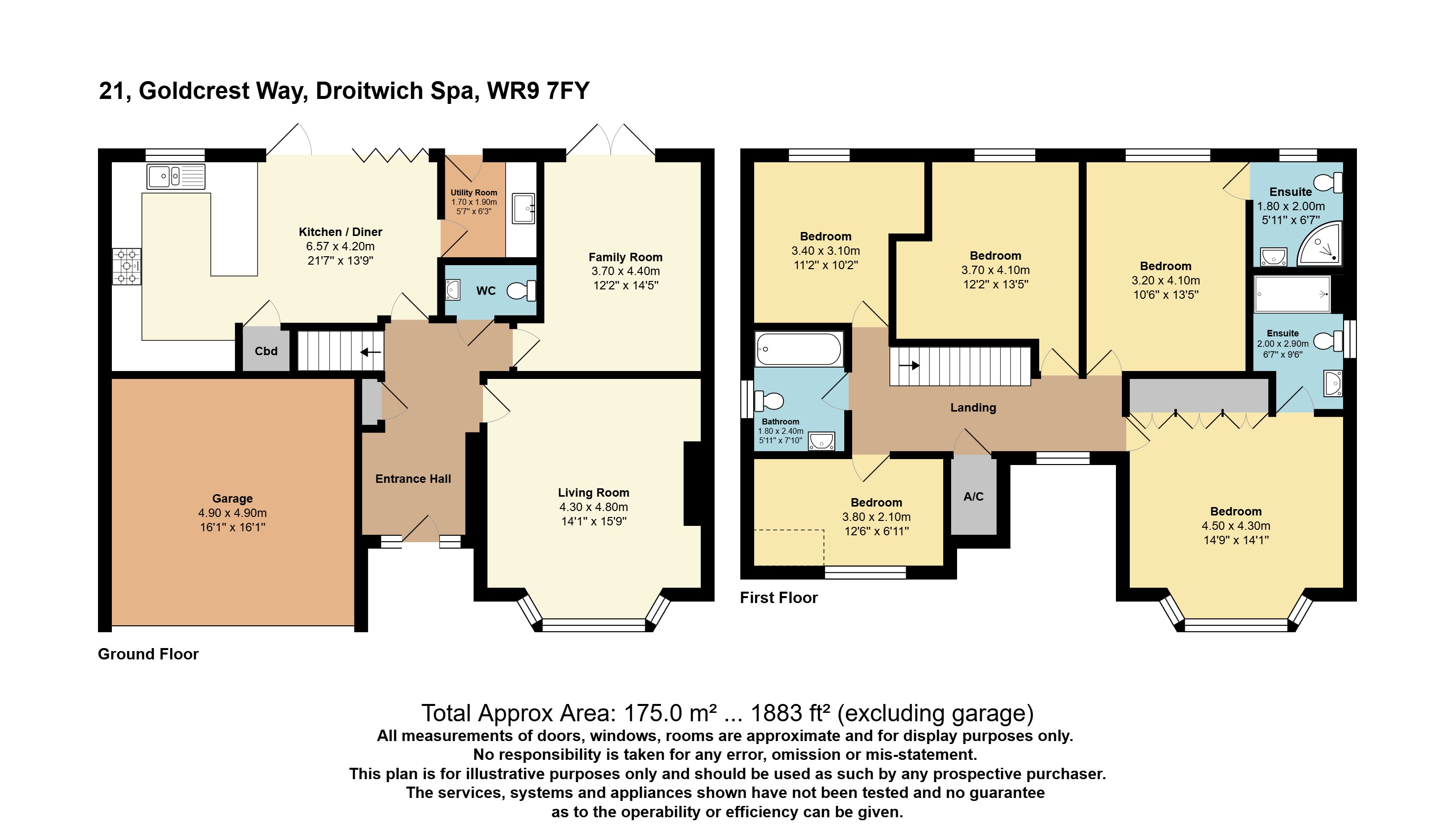 21, Goldcrest Way, Worcestershire floorplan