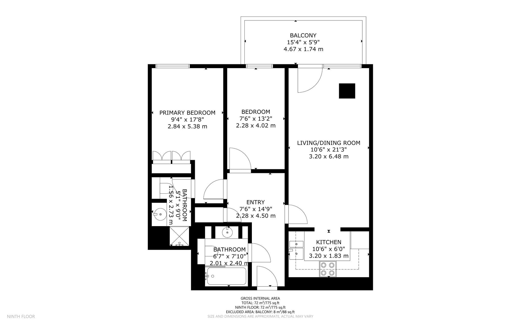 South Quay Square, Canary Wharf floorplan