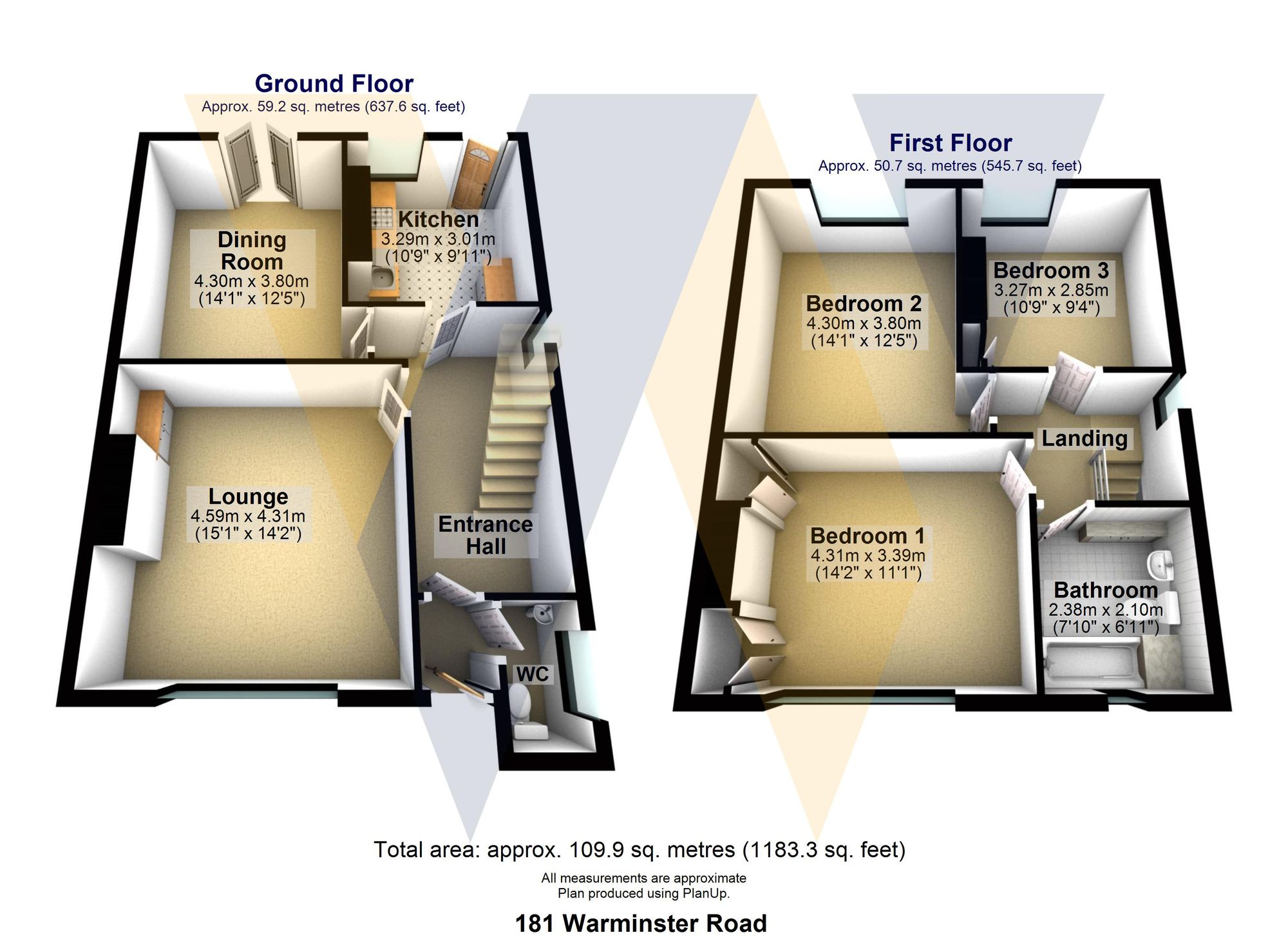 181 Warminster Road, Sheffield floorplan