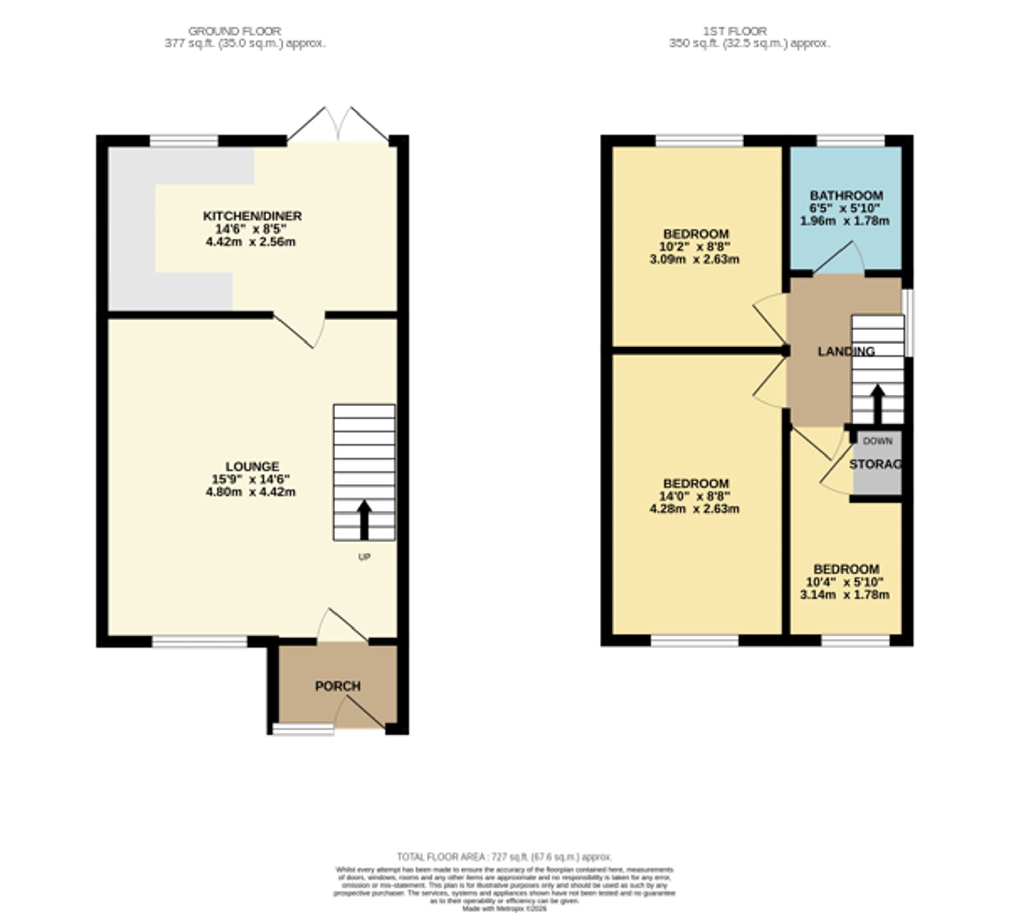 6 Dove Close, Warrington floorplan