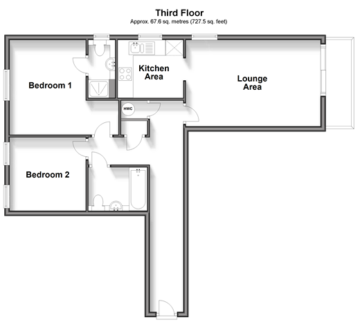 Commonwealth Drive Three Bridges, Crawley floorplan