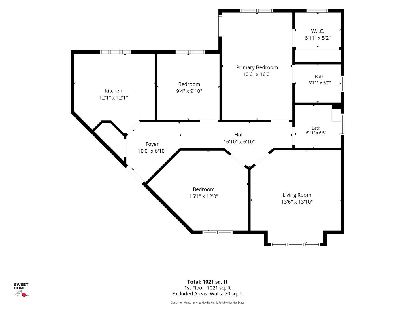 1/2, 2, Manse Gardens, Glasgow floorplan
