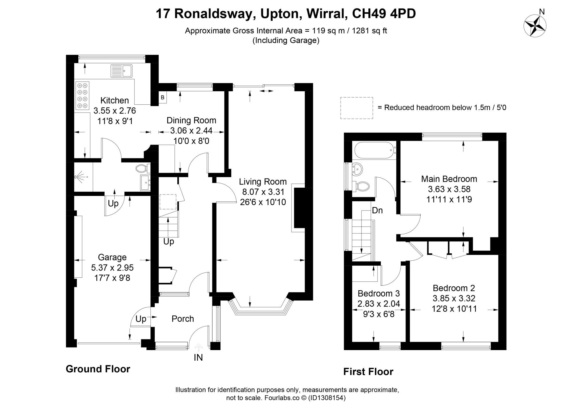 17, Ronaldsway, Wirral floorplan
