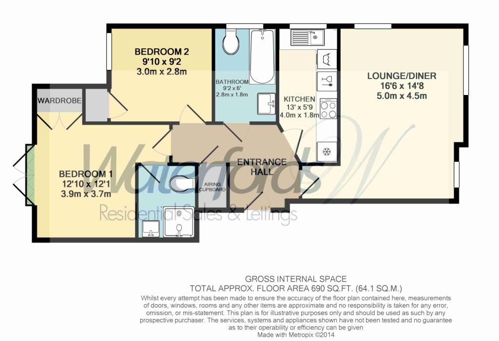 2 Bedrooms Flat to rent in Blenheim Place, Camberley GU15