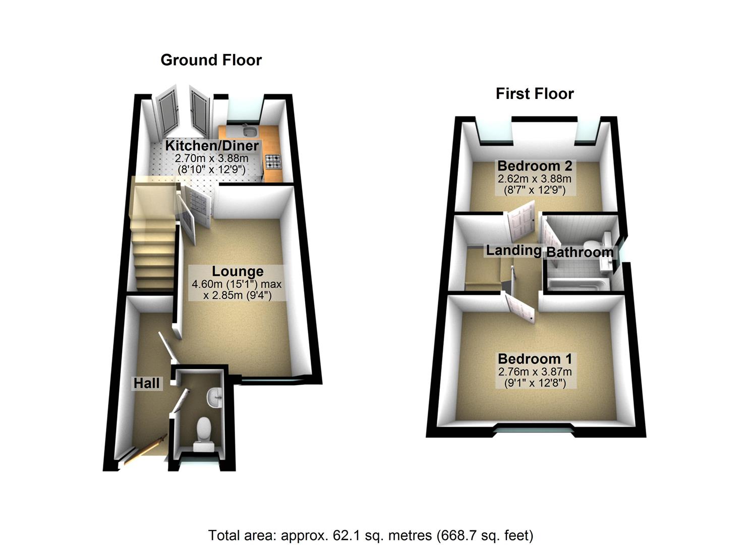 28, Daisy Bank Avenue, Leeds floorplan