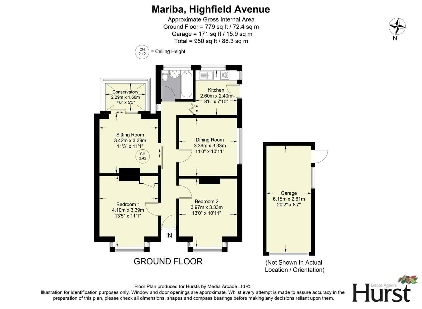 Mariba, Highfield Avenue, High Wycombe floorplan