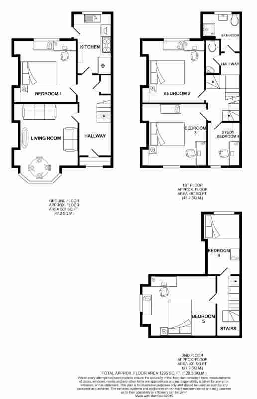 36, Portland Road, Nottingham floorplan