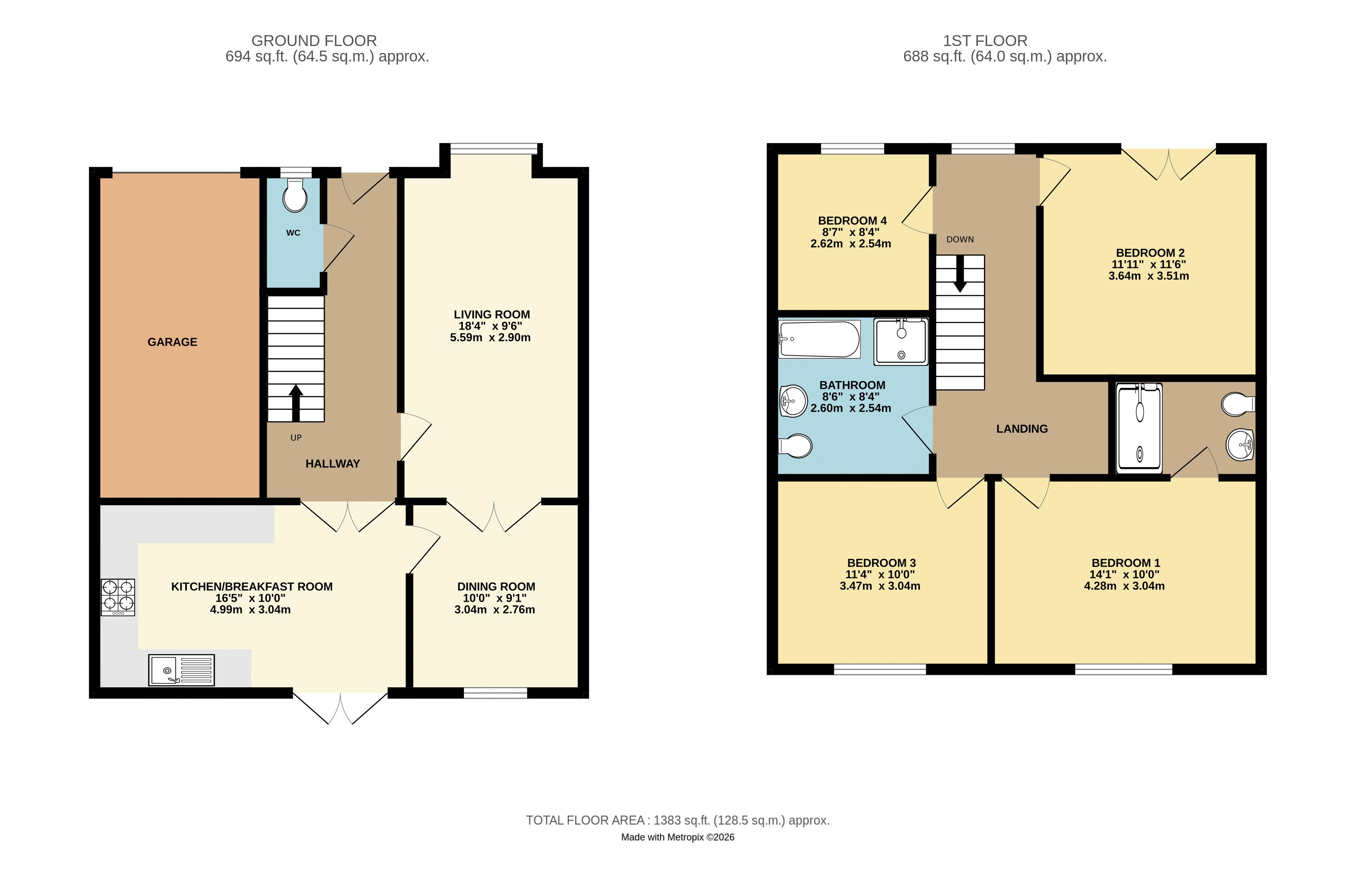 4, Fleetwood Gardens, Plymouth floorplan