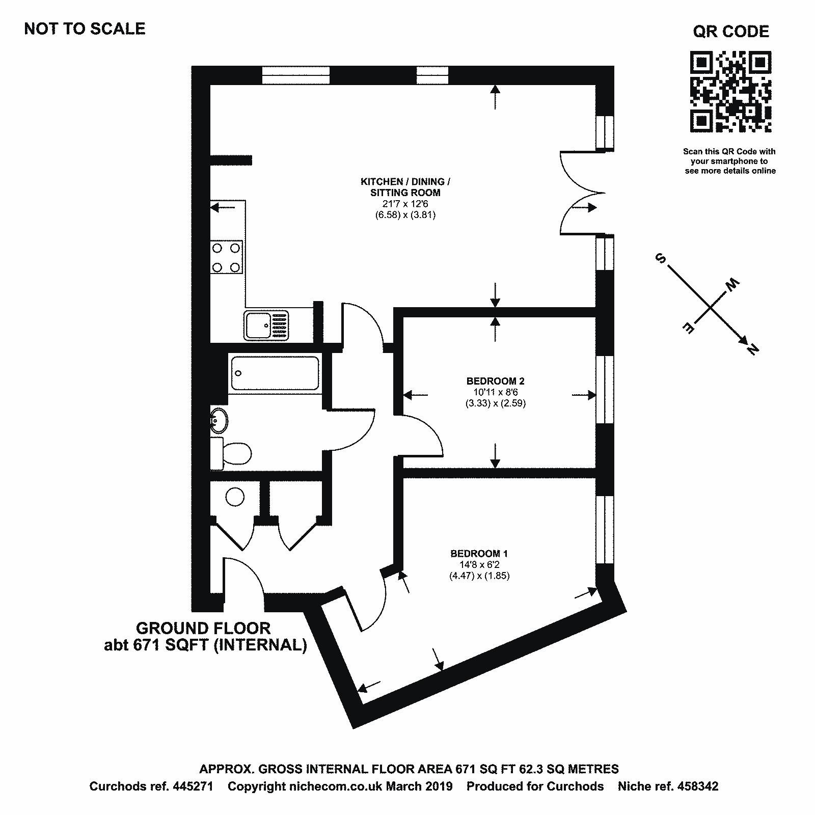 2 Bedrooms Flat for sale in Tudor Way, Knaphill, Woking GU21