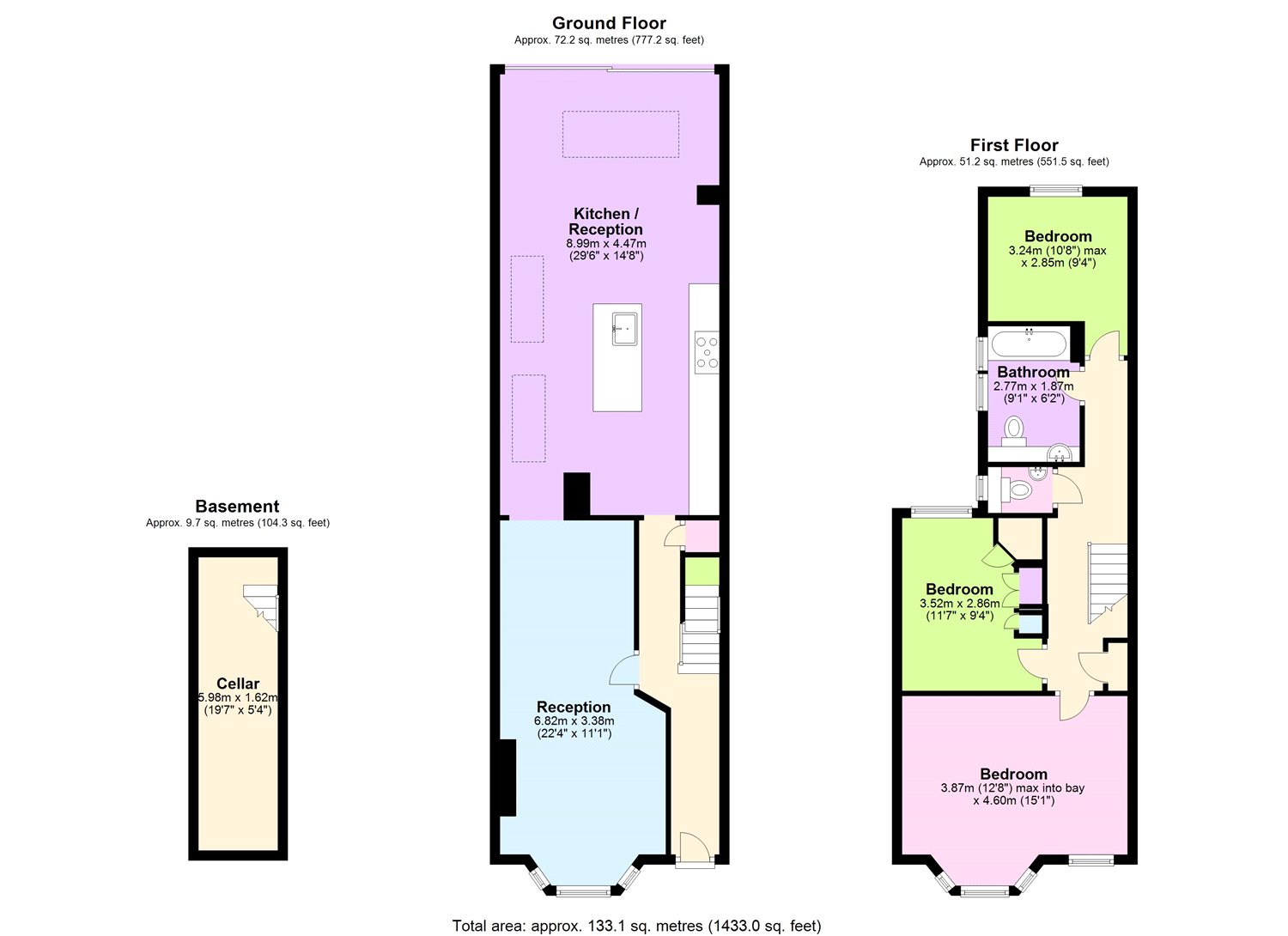 3 Bedrooms Terraced house to rent in Lochaber Road, Hither Green, London SE13