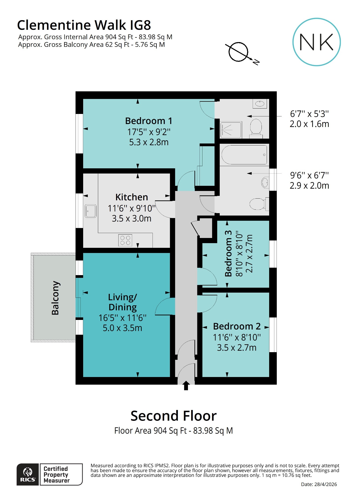 30 Clementine Walk, Woodford Green, Essex floorplan