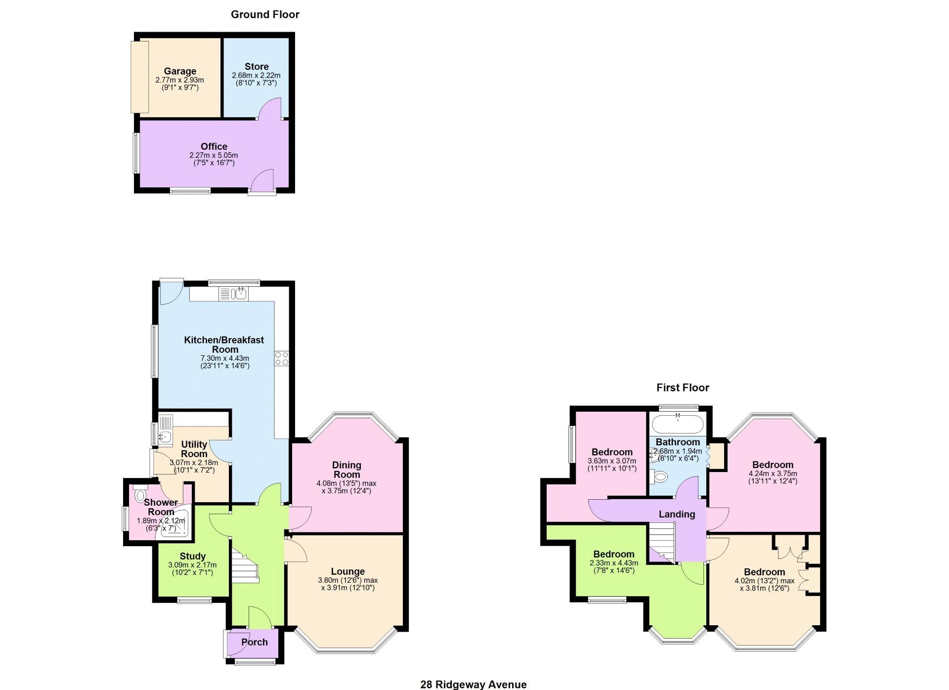 28, Ridgeway Avenue, Newport floorplan