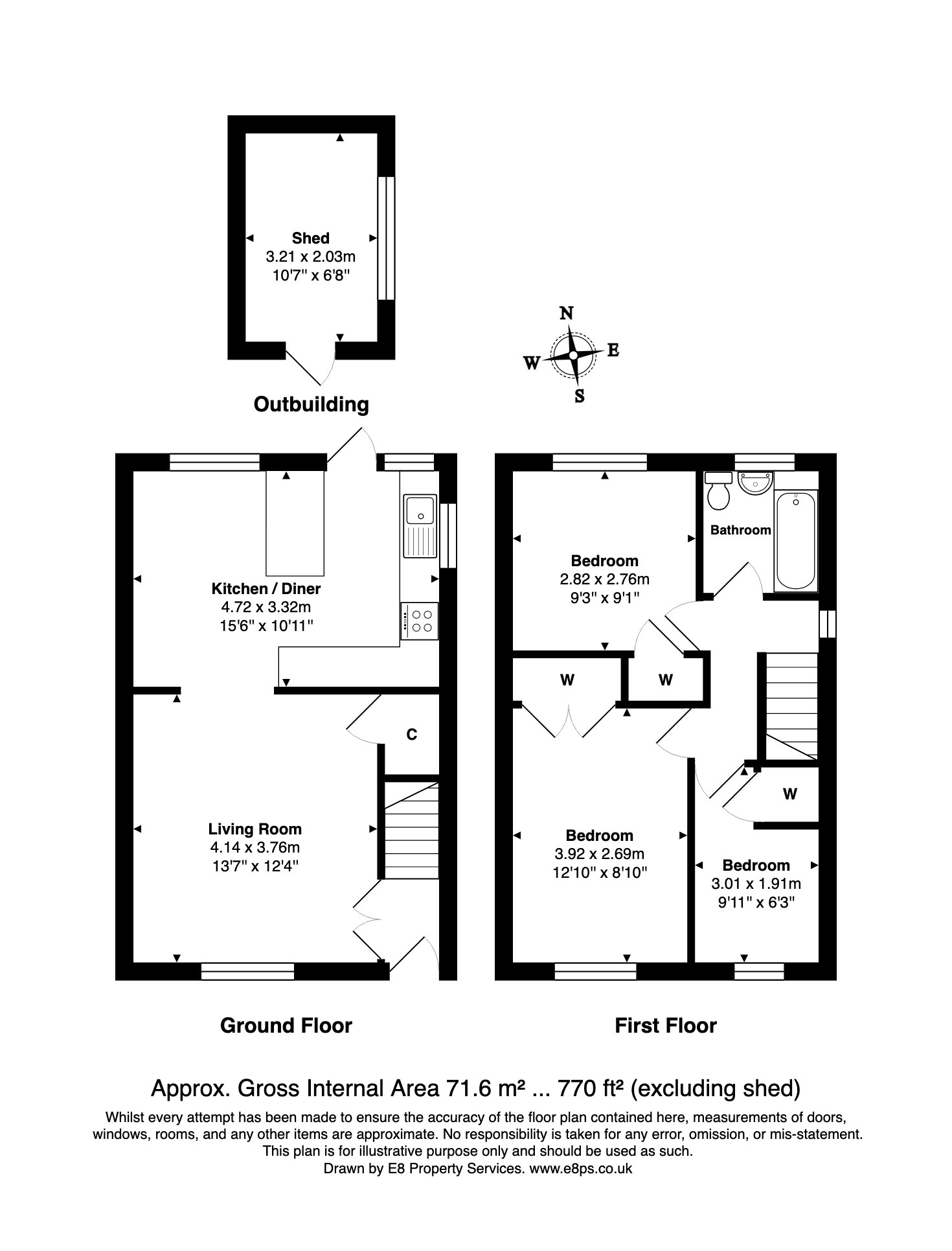 78, The Paddocks, Yarnton floorplan