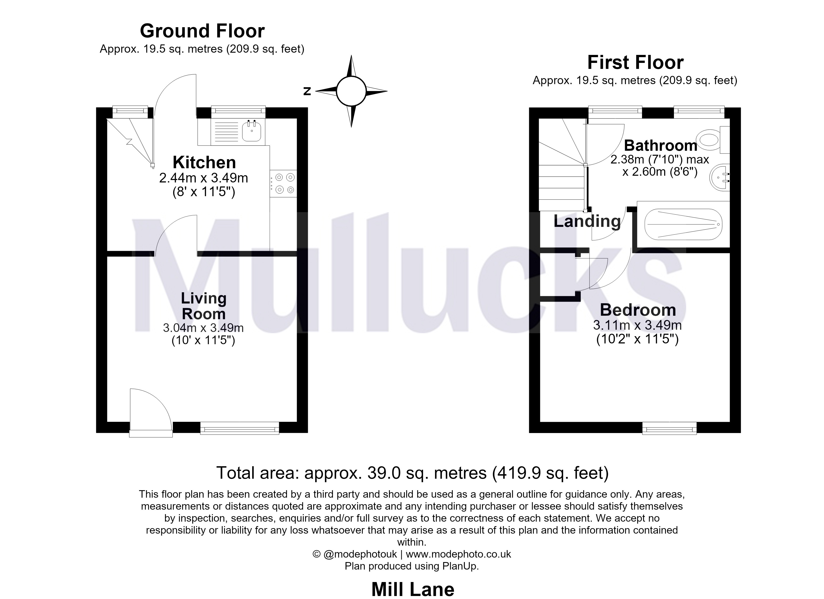 34, Mill Lane, Essex floorplan