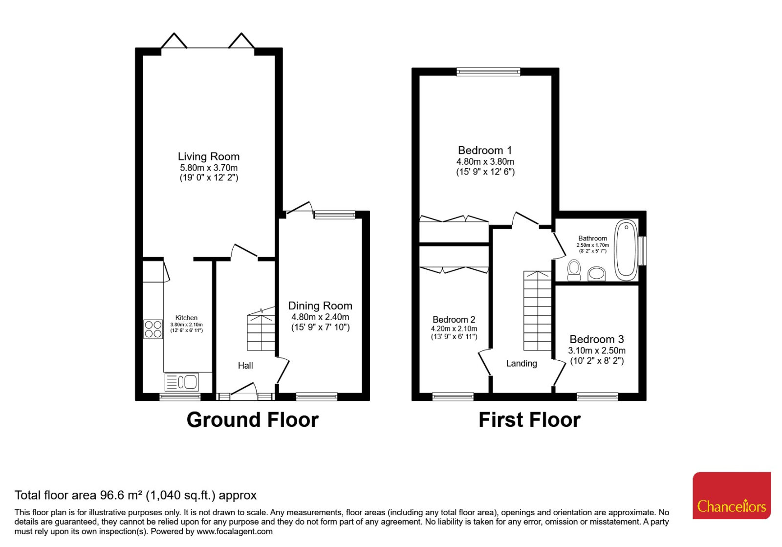20a Woodley Hill, Waterside, Chesham floorplan