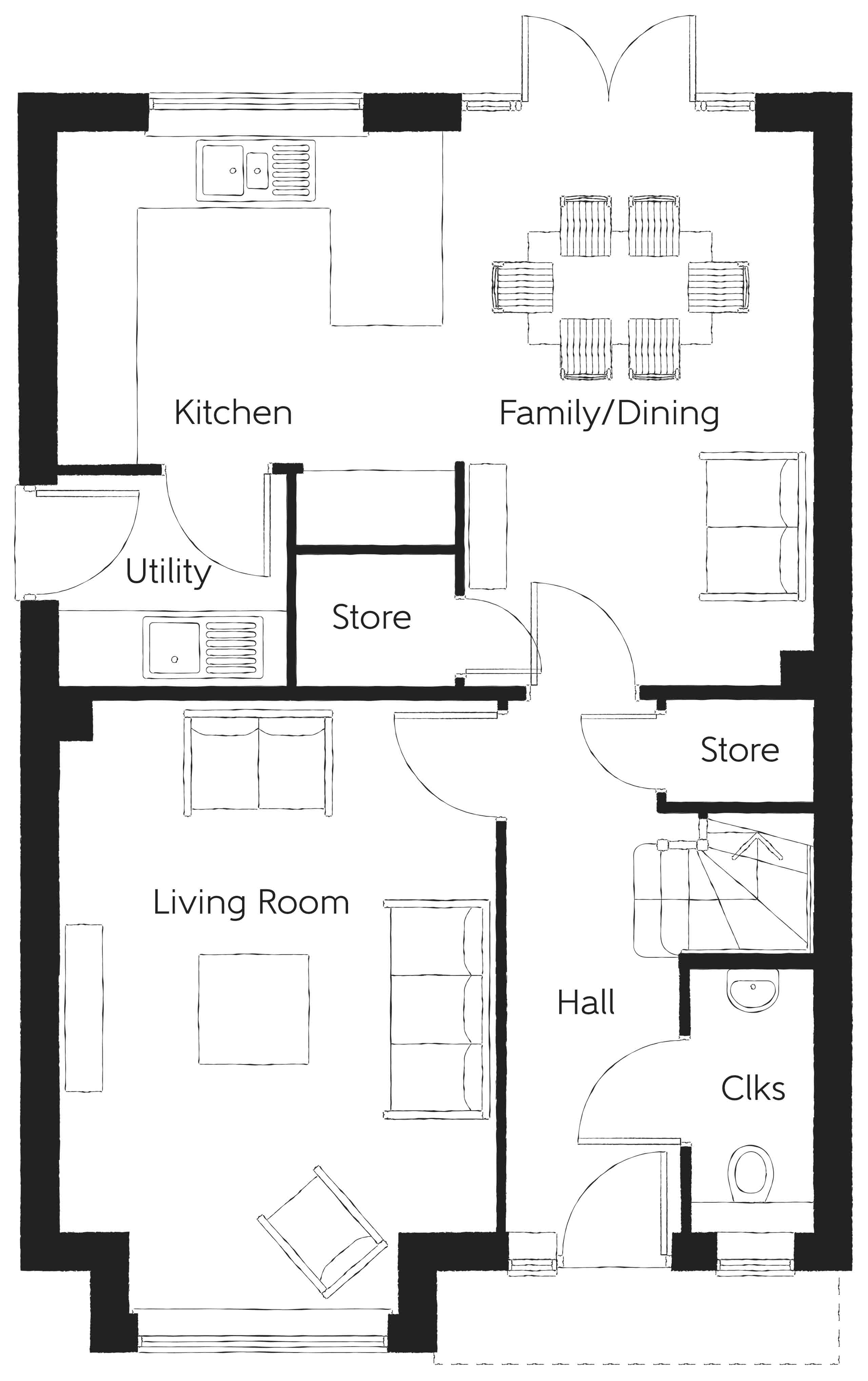 237, Ranshaw Drive, Stafford floorplan