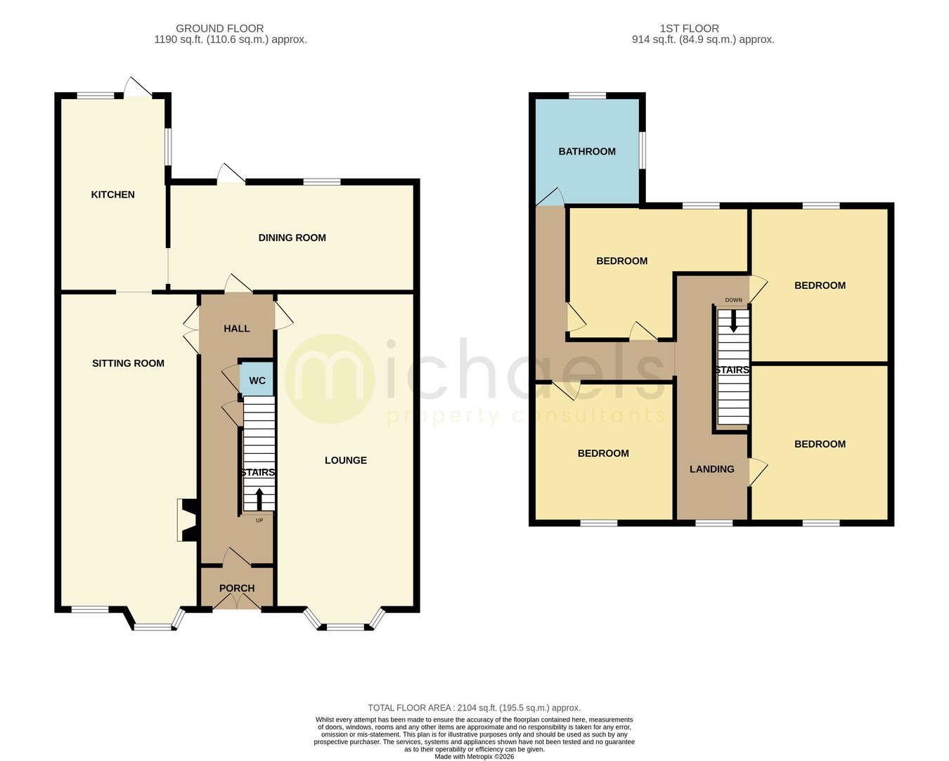 May Villa, Thorpe Road, Clacton-on-Sea floorplan
