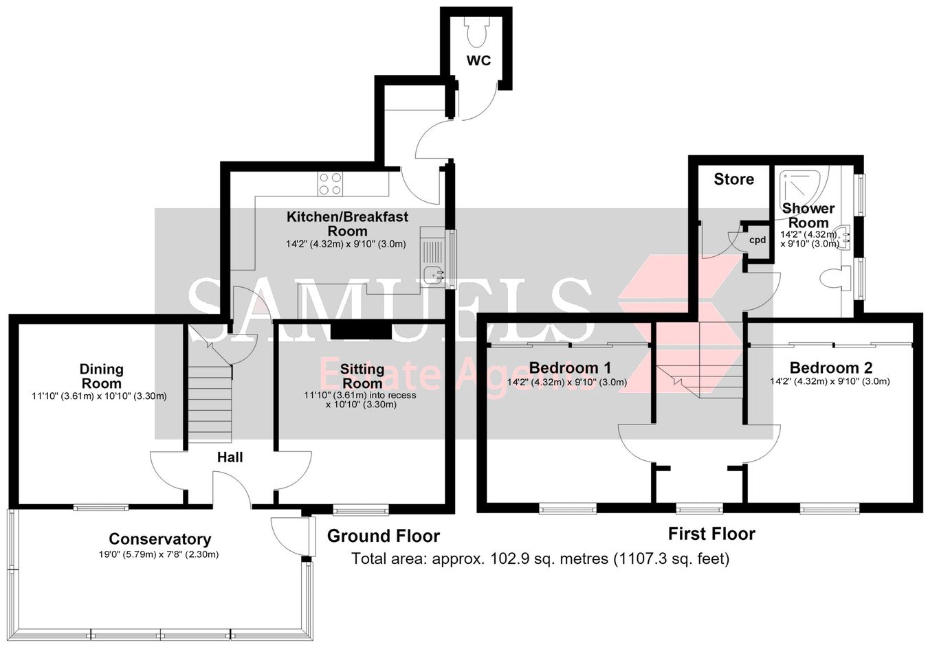 36, Whipton Village Road, Exeter floorplan