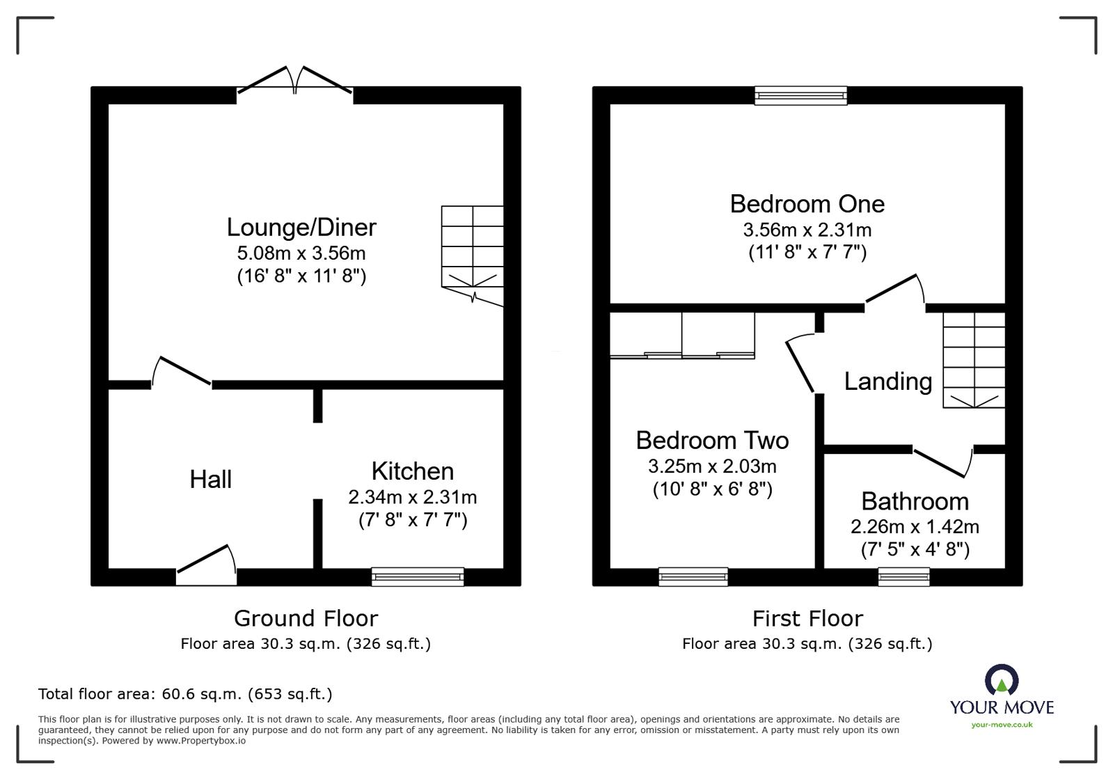 28, Vicarage Gardens, Derbyshire floorplan