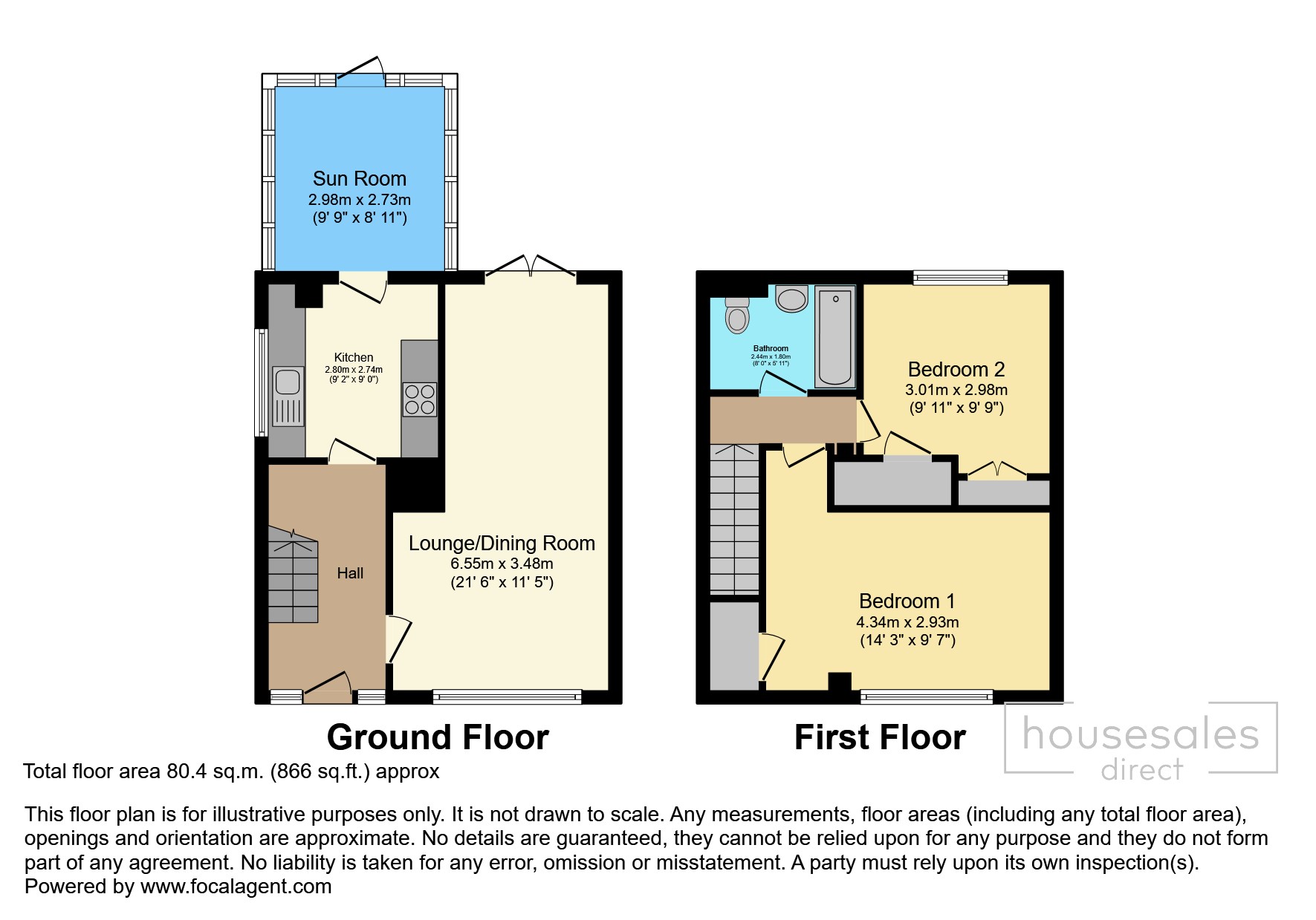 1, Aisgill Close, Cramlington floorplan