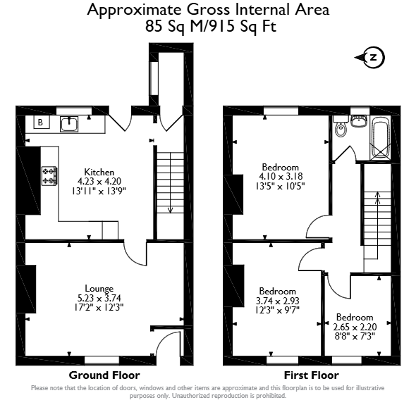 7 Avon Street, 7 Avon Street, Peterlee floorplan