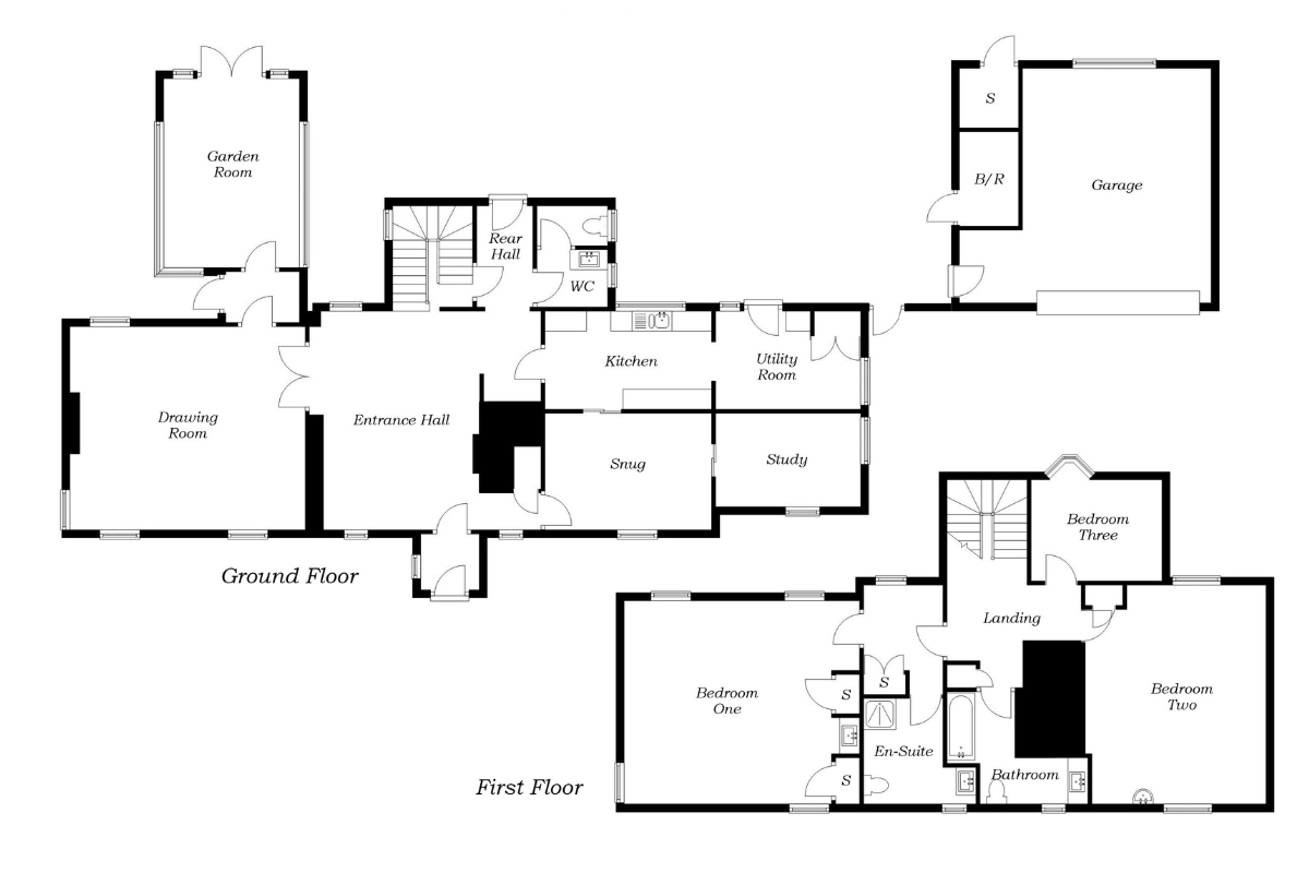 Walnut Thatch, Wenham Lane, Great Wenham floorplan