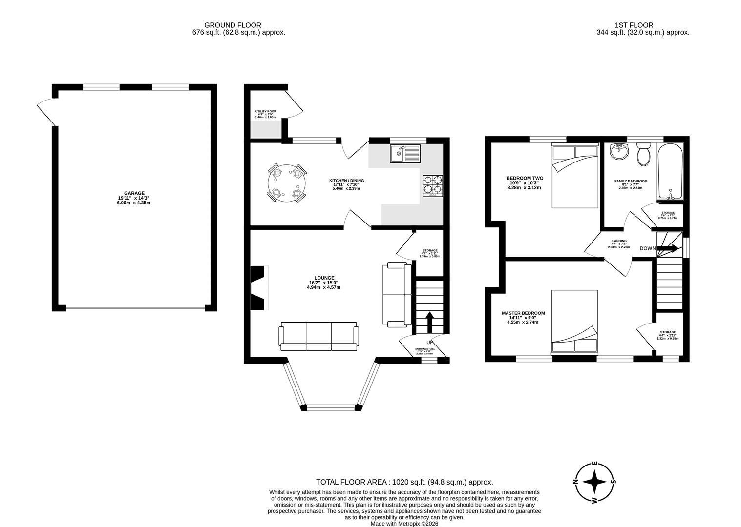 107, Preston Road, Chorley floorplan