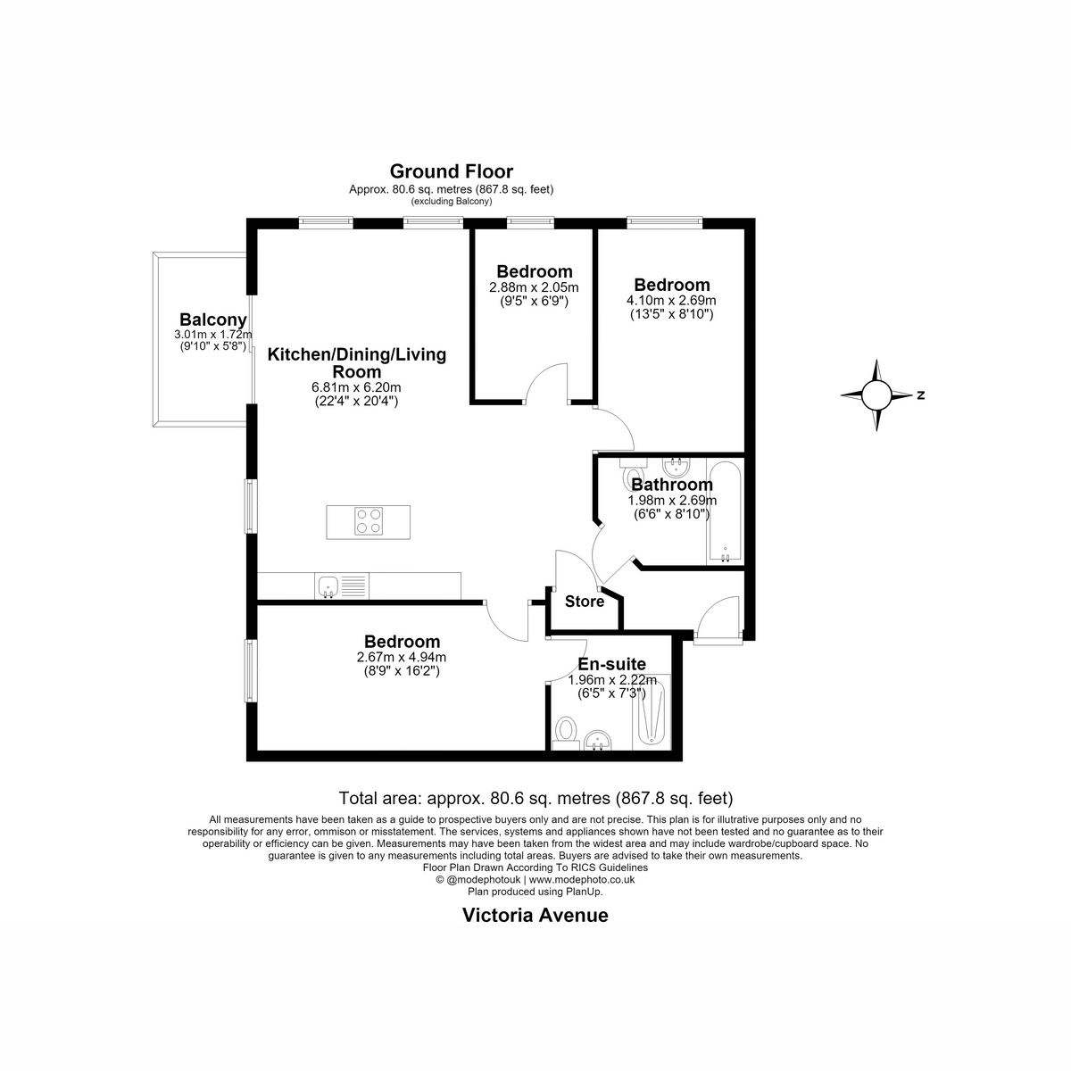 Flat Flat 211, 27, Victoria Avenue, Southend-on-sea floorplan