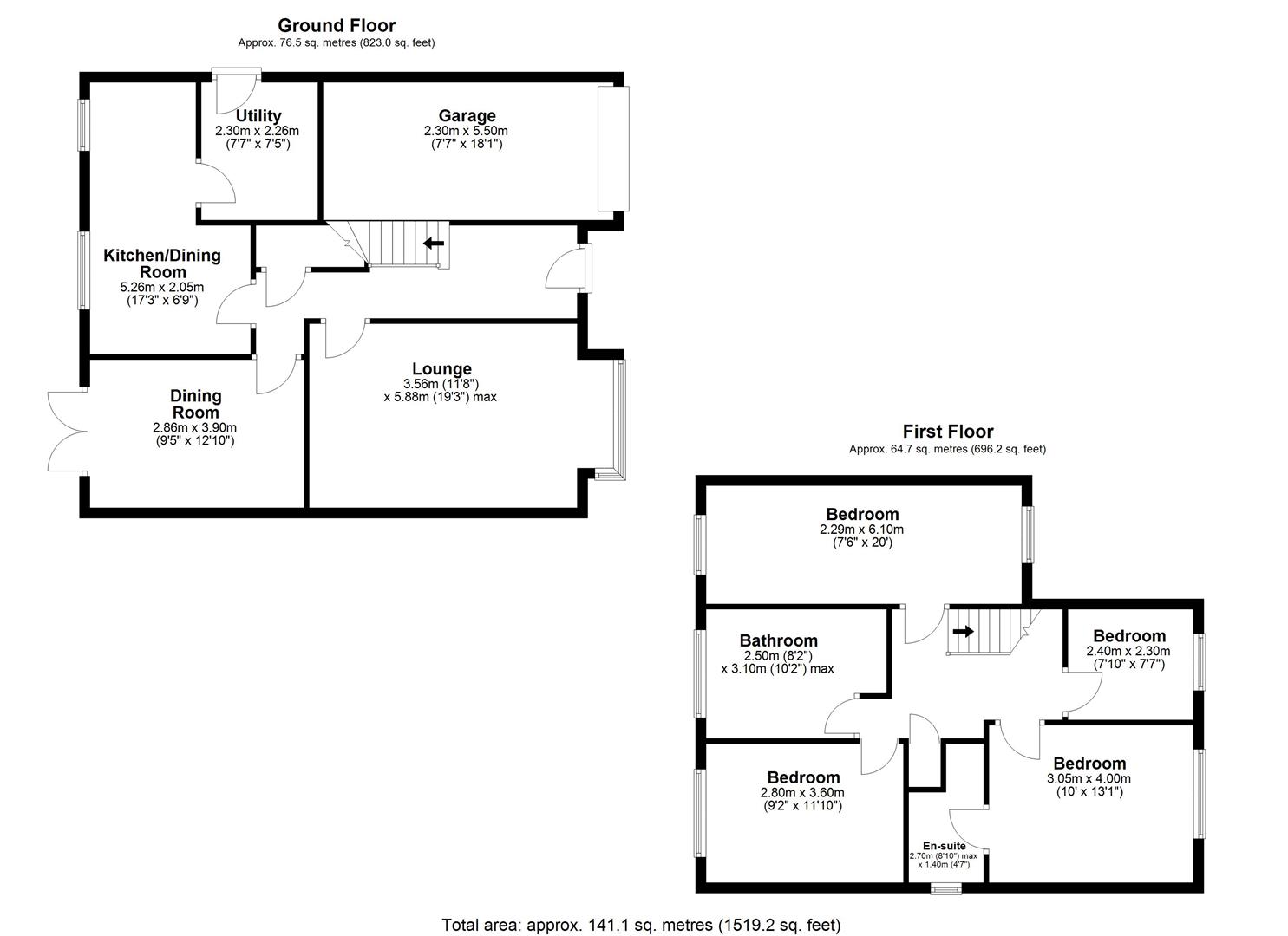 44, Upper Hall View, Halifax floorplan