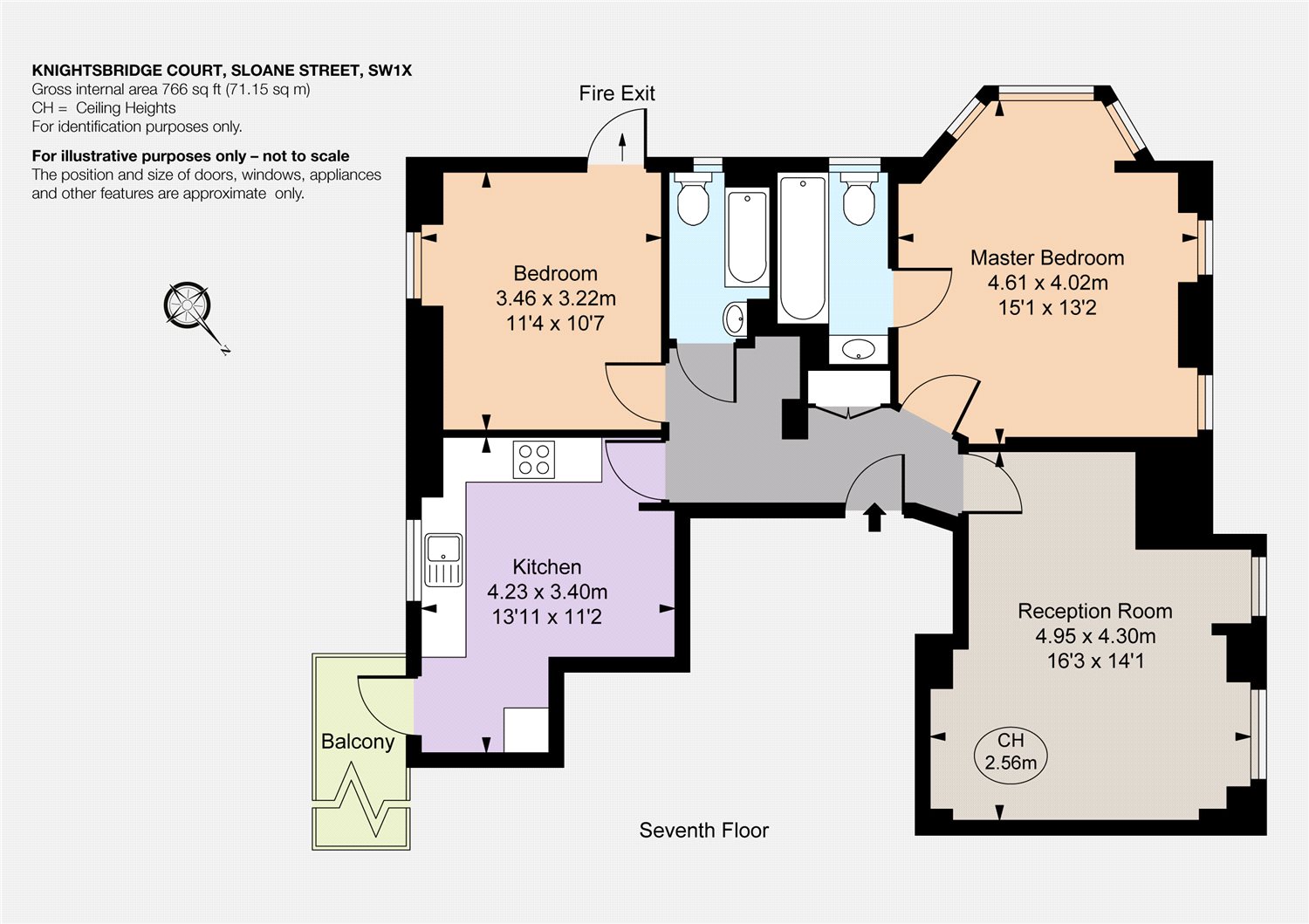 2 Bedrooms Flat to rent in Knightsbridge Court, 12 Sloane Street, London SW1X