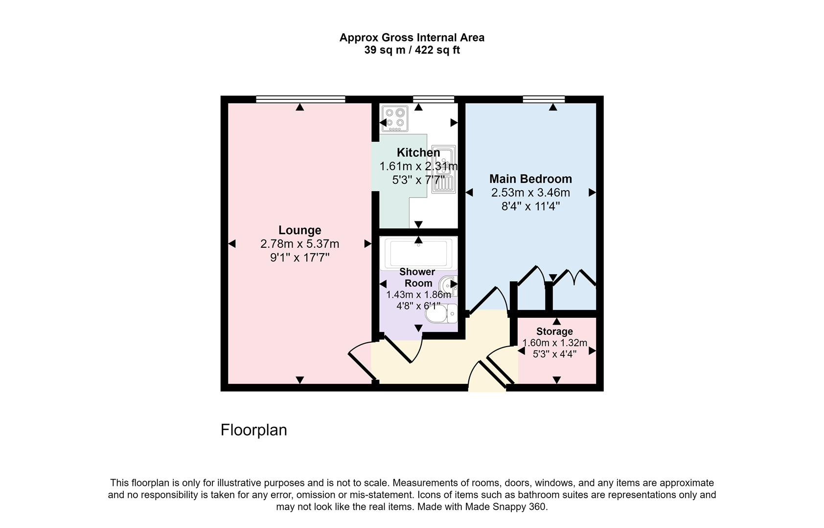 Stokes Court, 24, Stokes Court, London floorplan