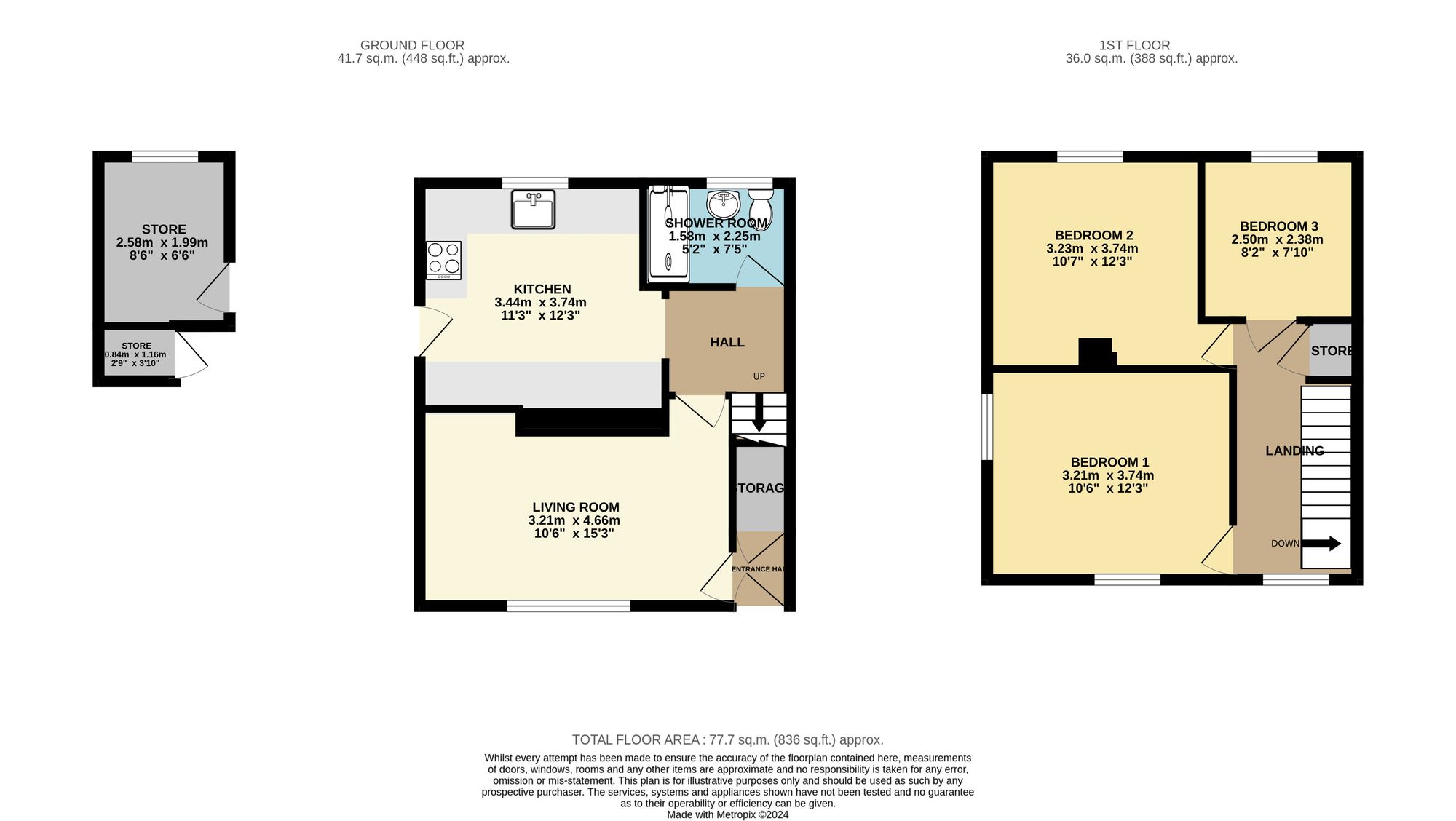 92 North Side, Chesterfield floorplan