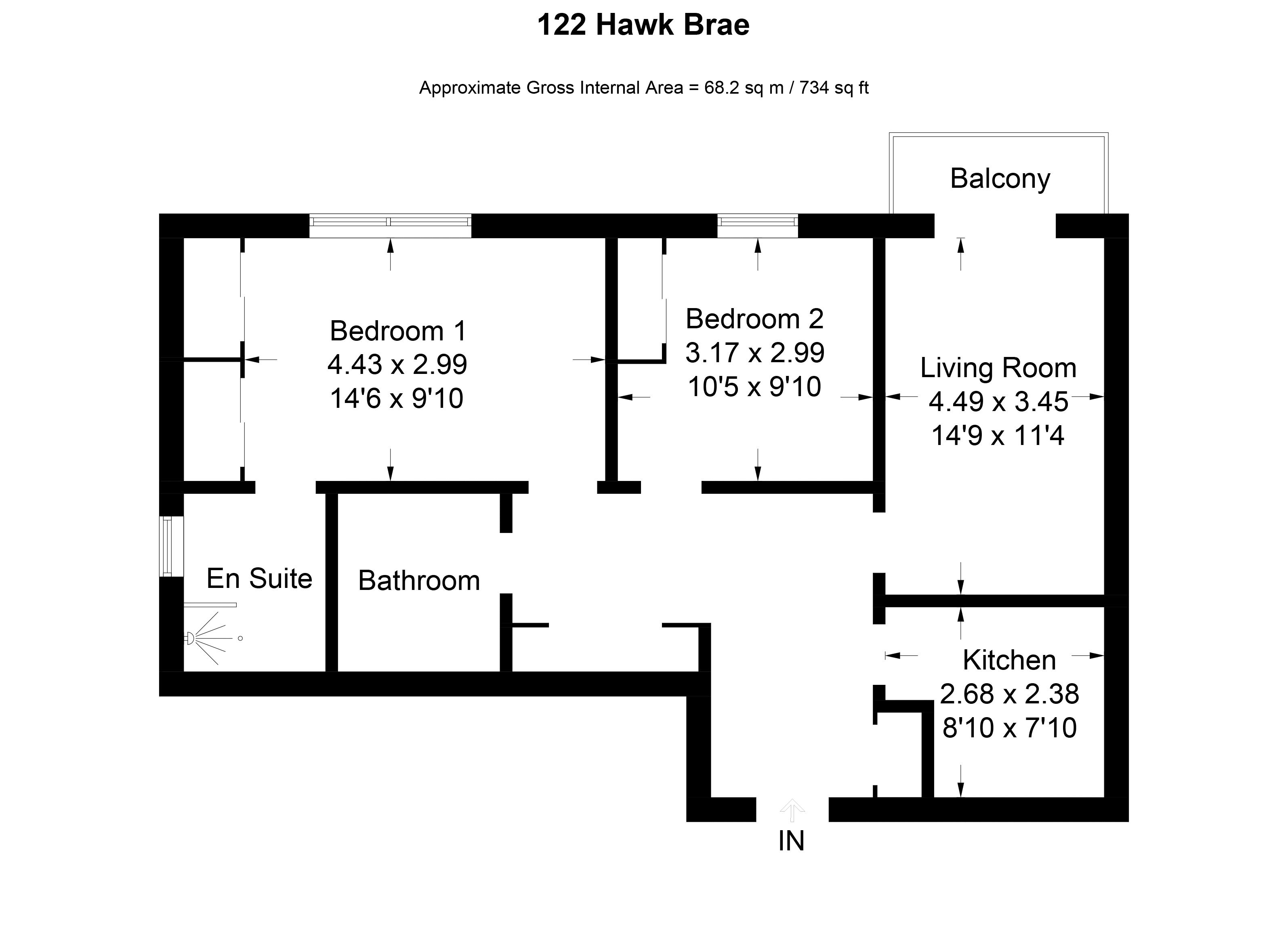 2 Bedrooms Flat for sale in Hawk Brae, Livingston EH54