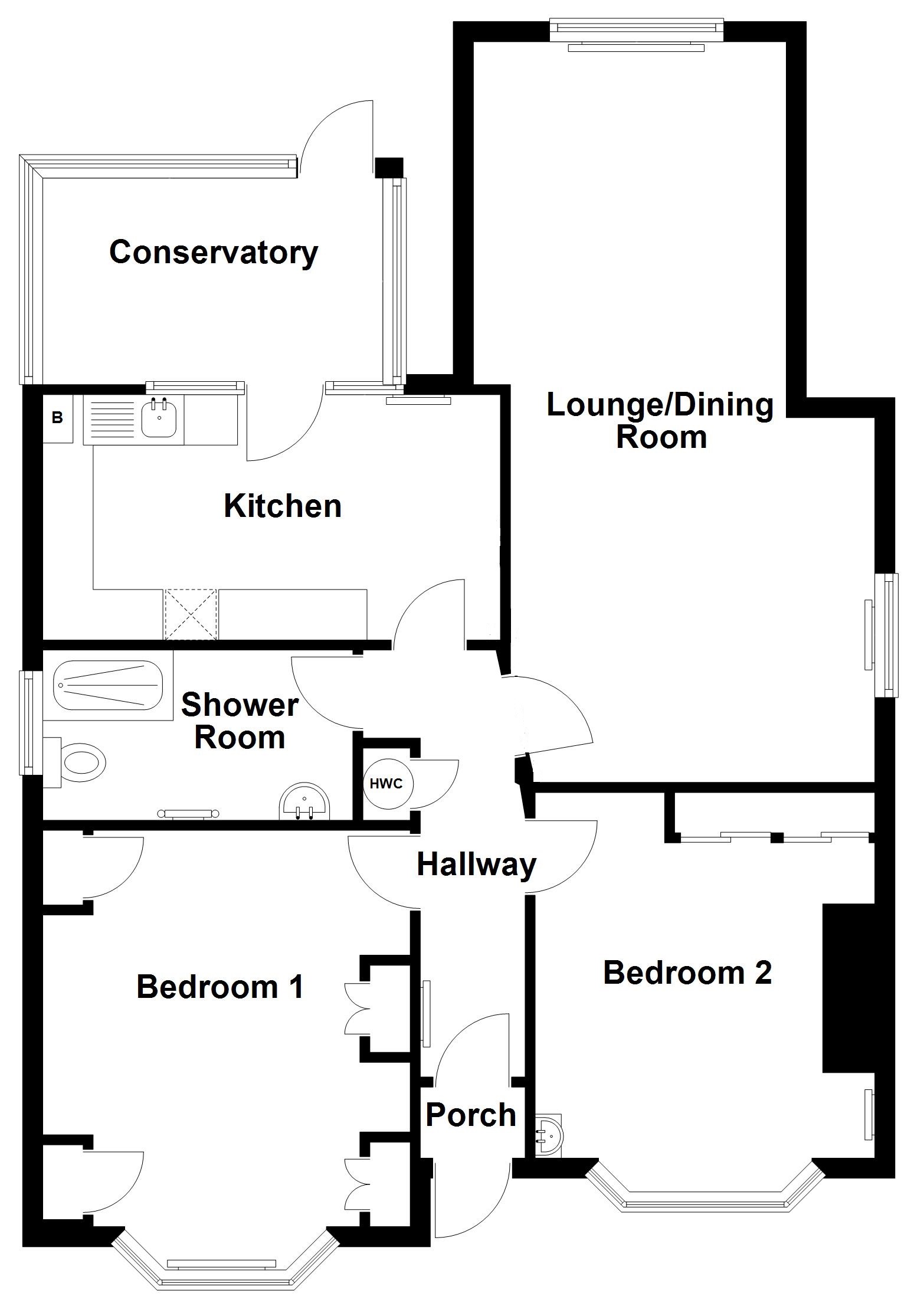 2 Bedrooms Detached bungalow for sale in Willingdon Close, Eastbourne BN20