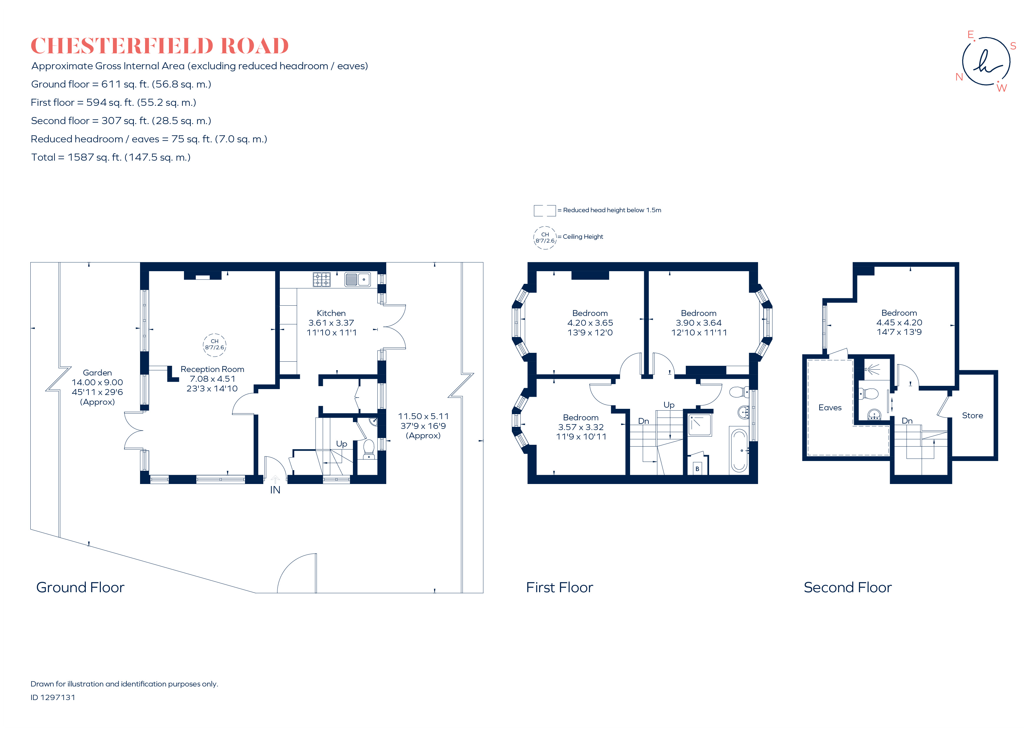 14, Chesterfield Road, London floorplan