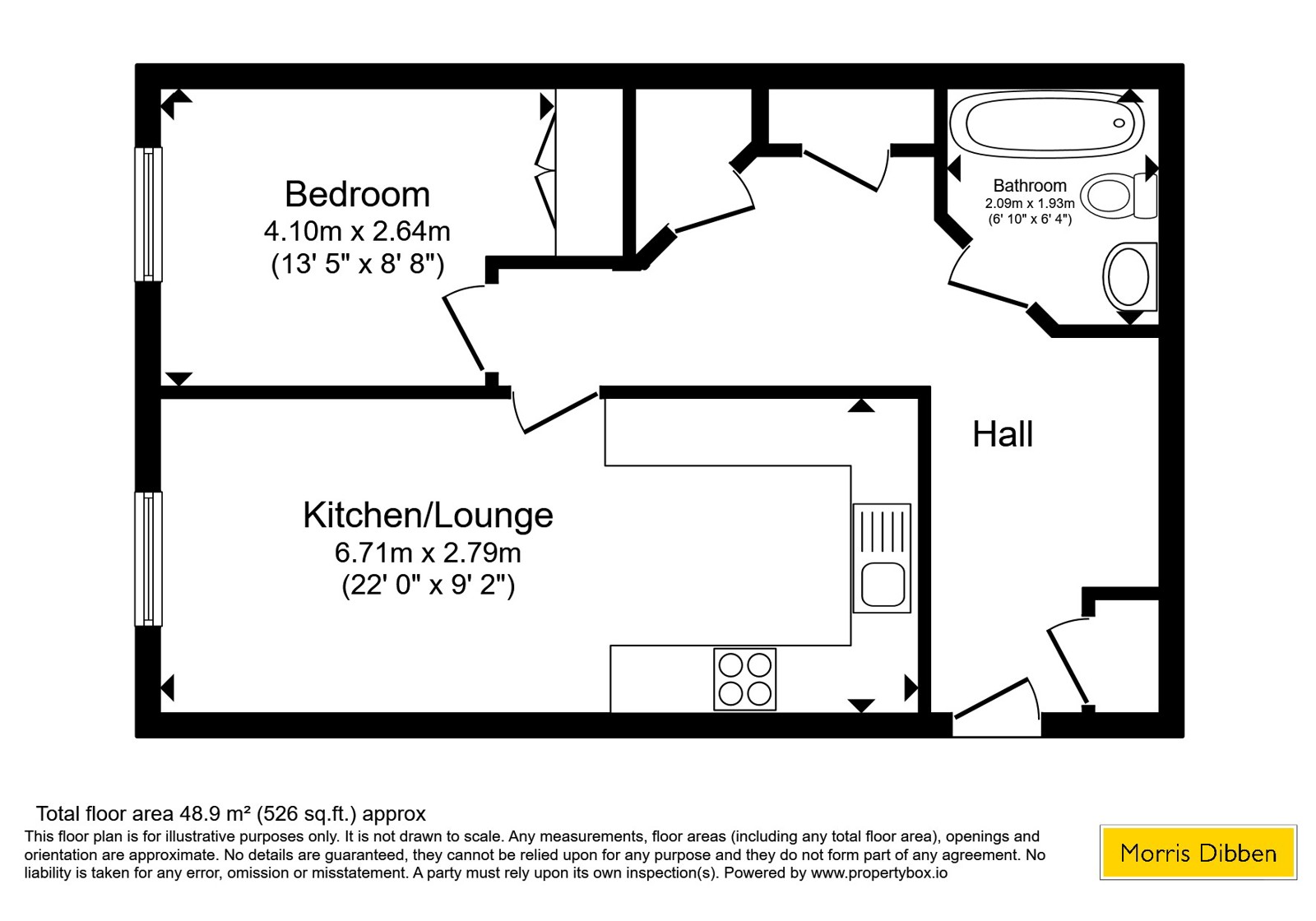 Flat 64,, Empire View, Southampton floorplan