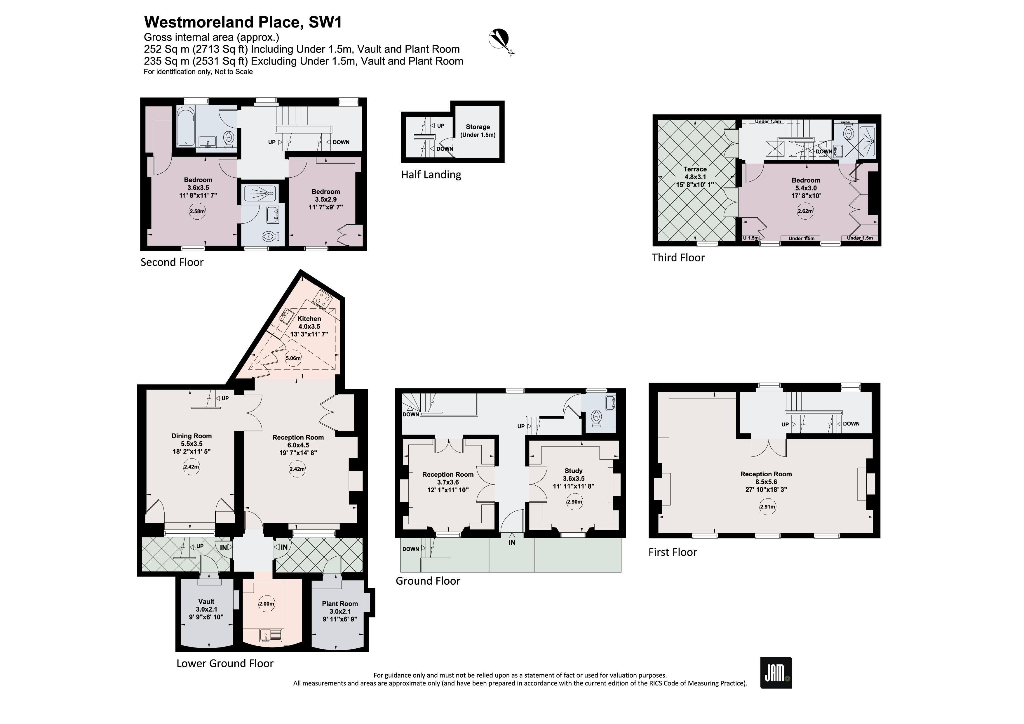 5, Westmoreland Place, London floorplan