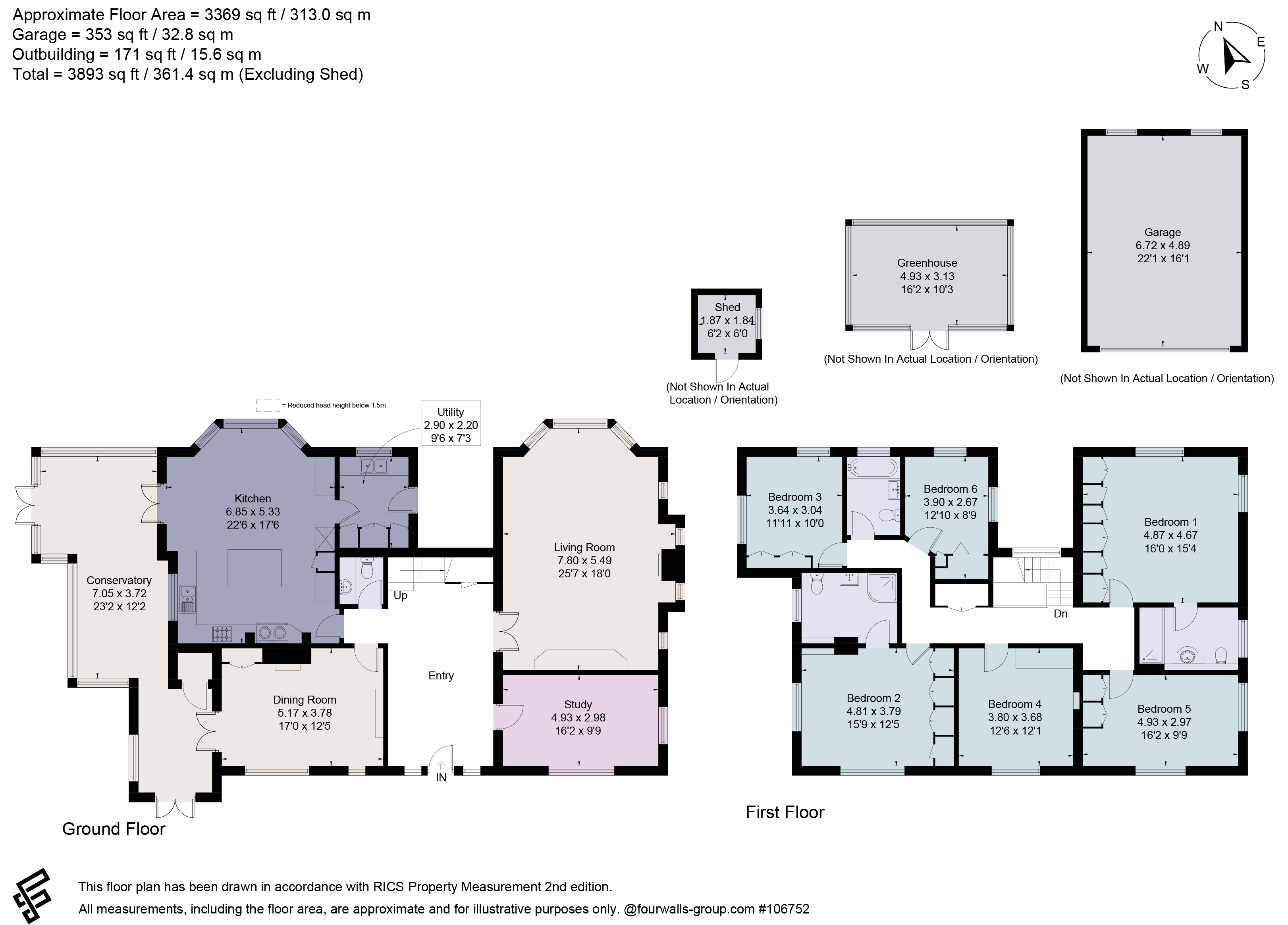 Fallows End,, Woodhouse Lane, Dorking floorplan