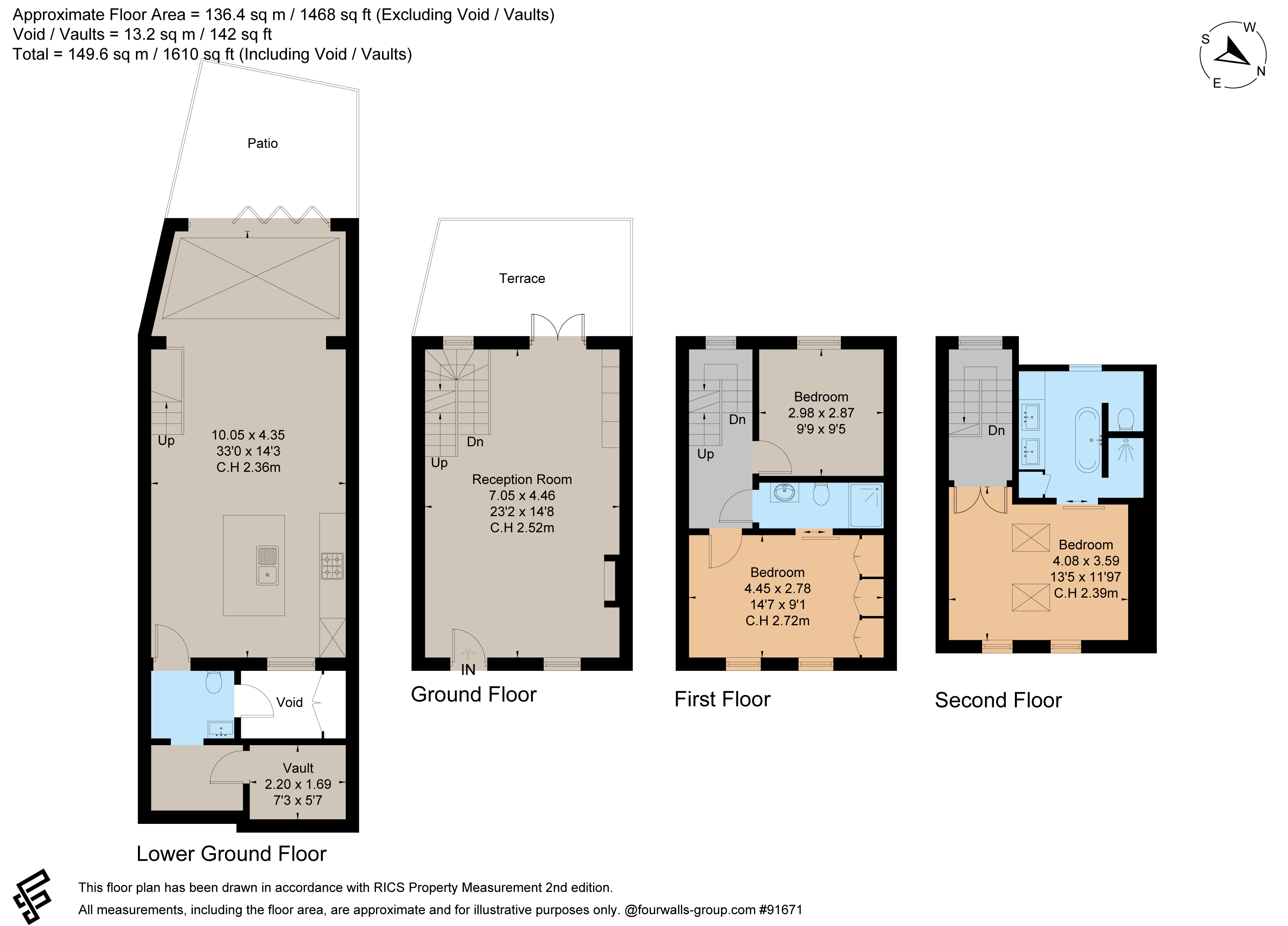 3, Hasker Street, London floorplan