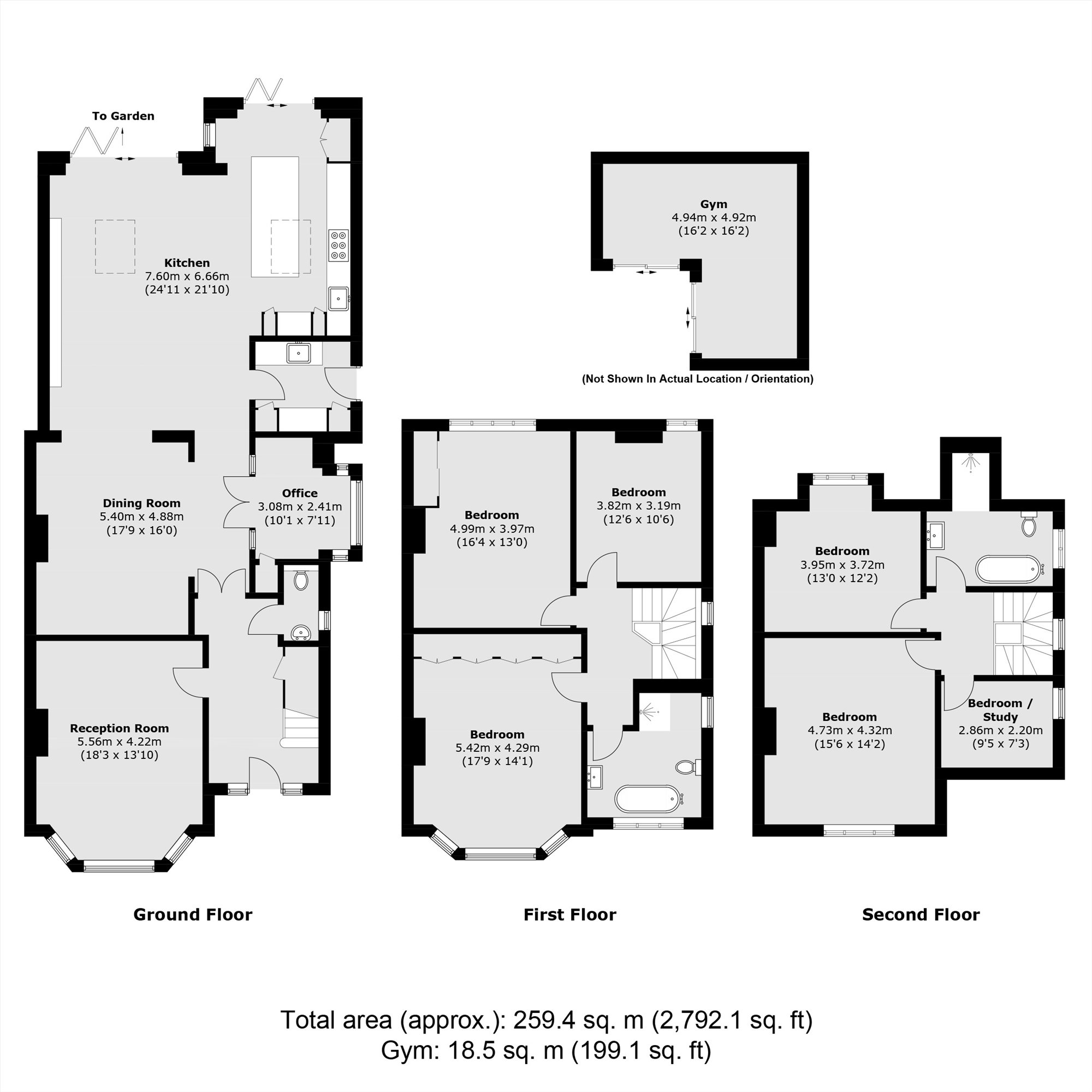 12, Curzon Road, Weybridge floorplan
