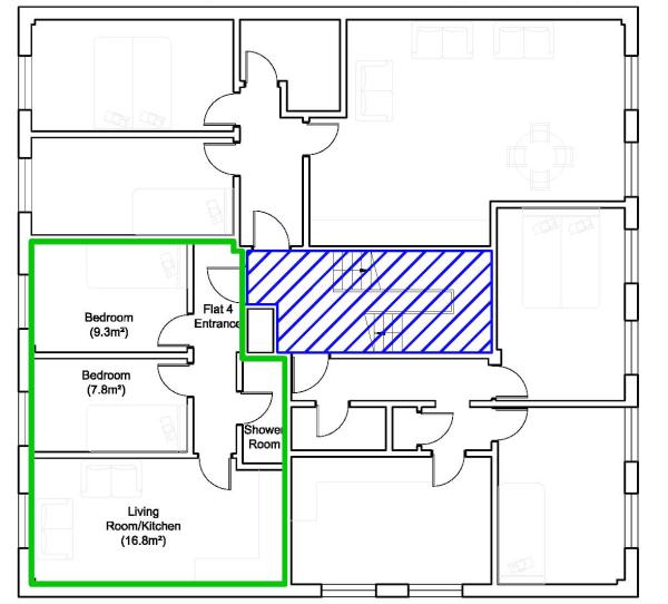 2 Bedrooms Flat to rent in The Crescent, Bedford MK40