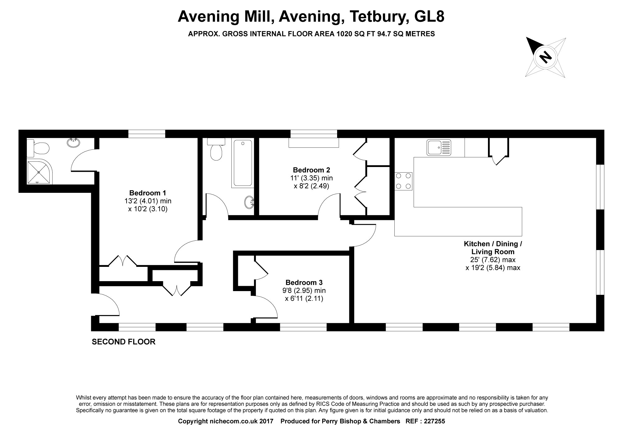 3 Bedrooms Flat for sale in Mill Lane, Avening, Tetbury GL8