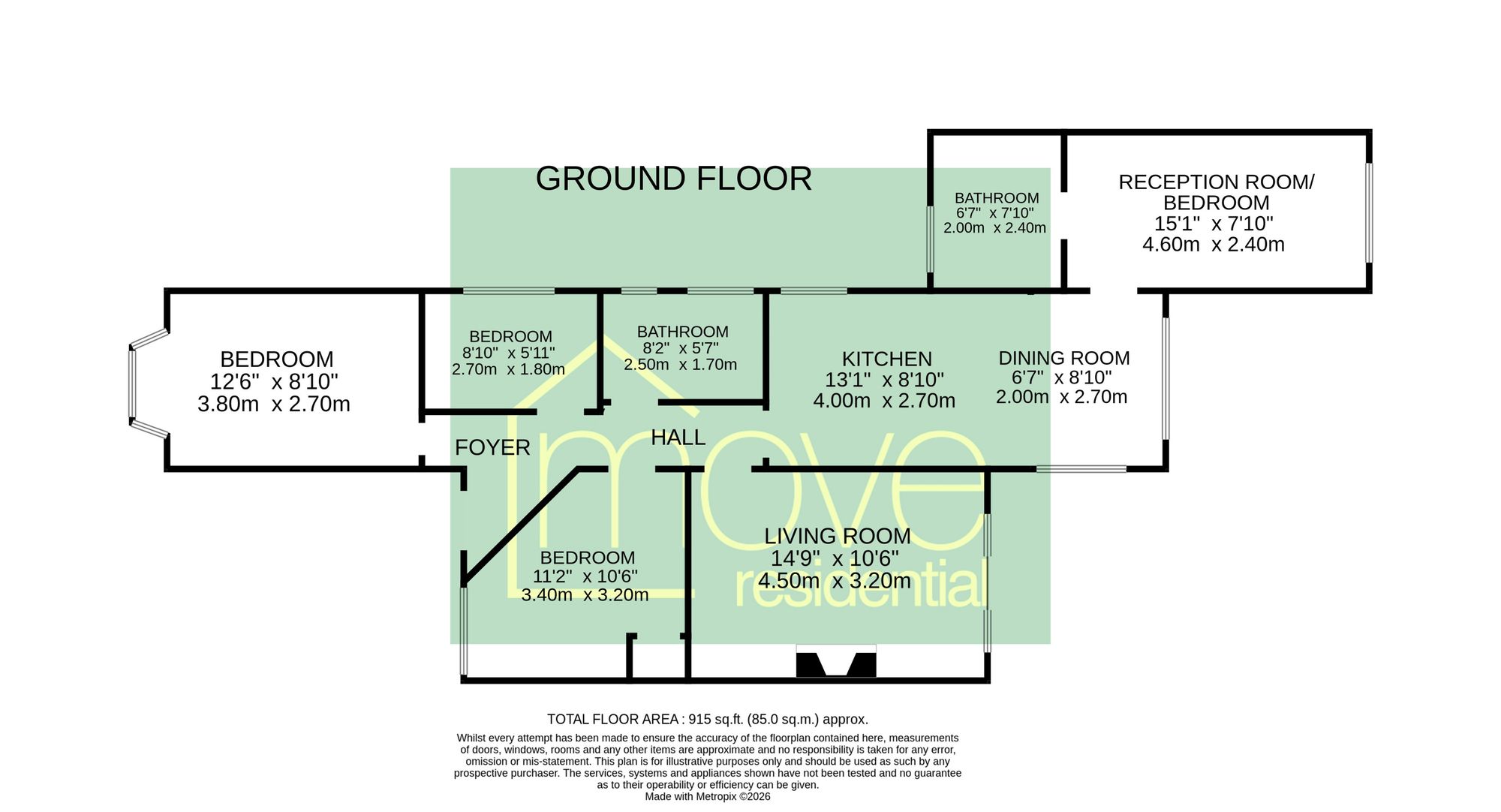 252 Prenton Dell Road, Prenton floorplan