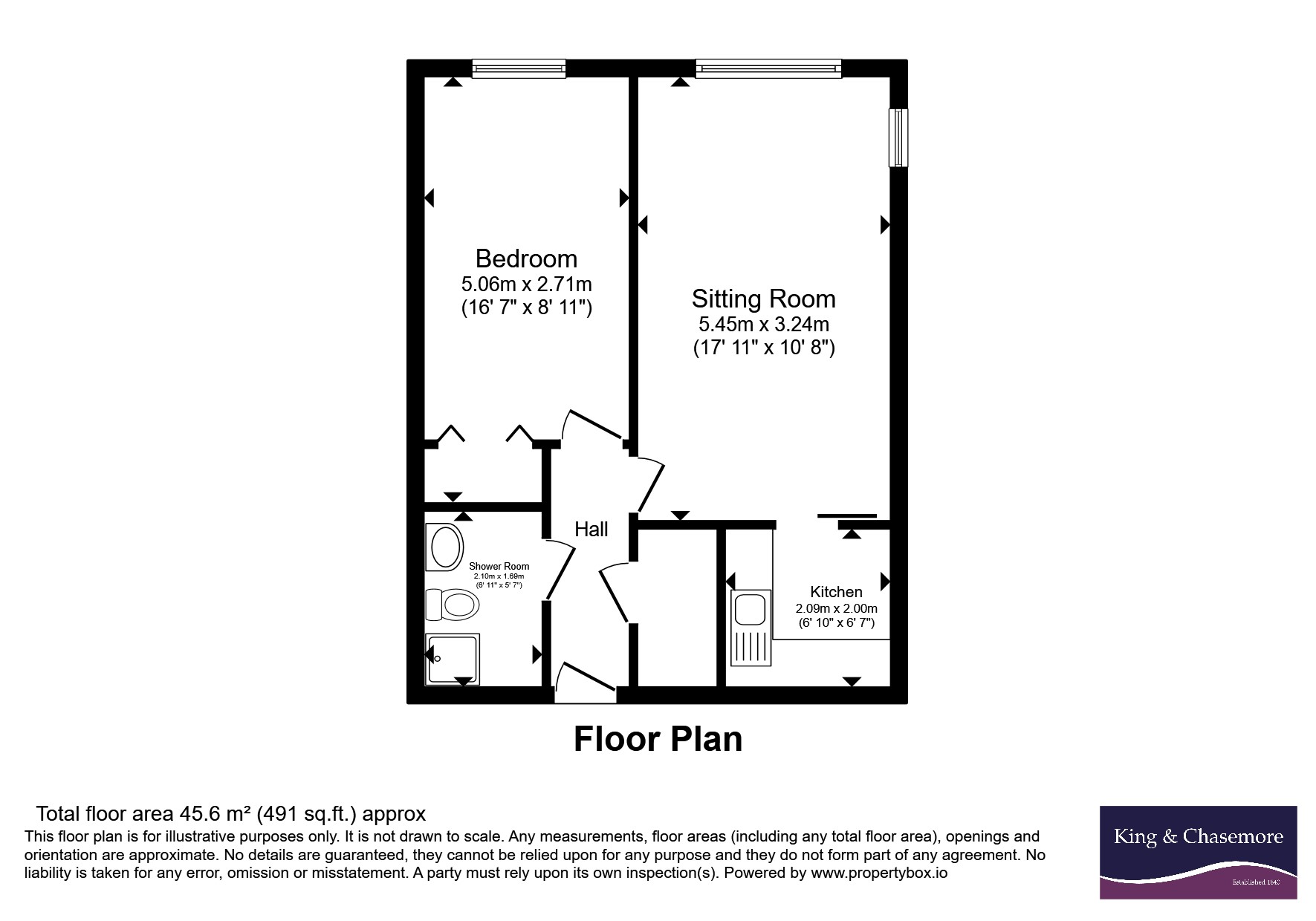 Flat 31 The Maltings,, Henty Gardens, West Sussex floorplan