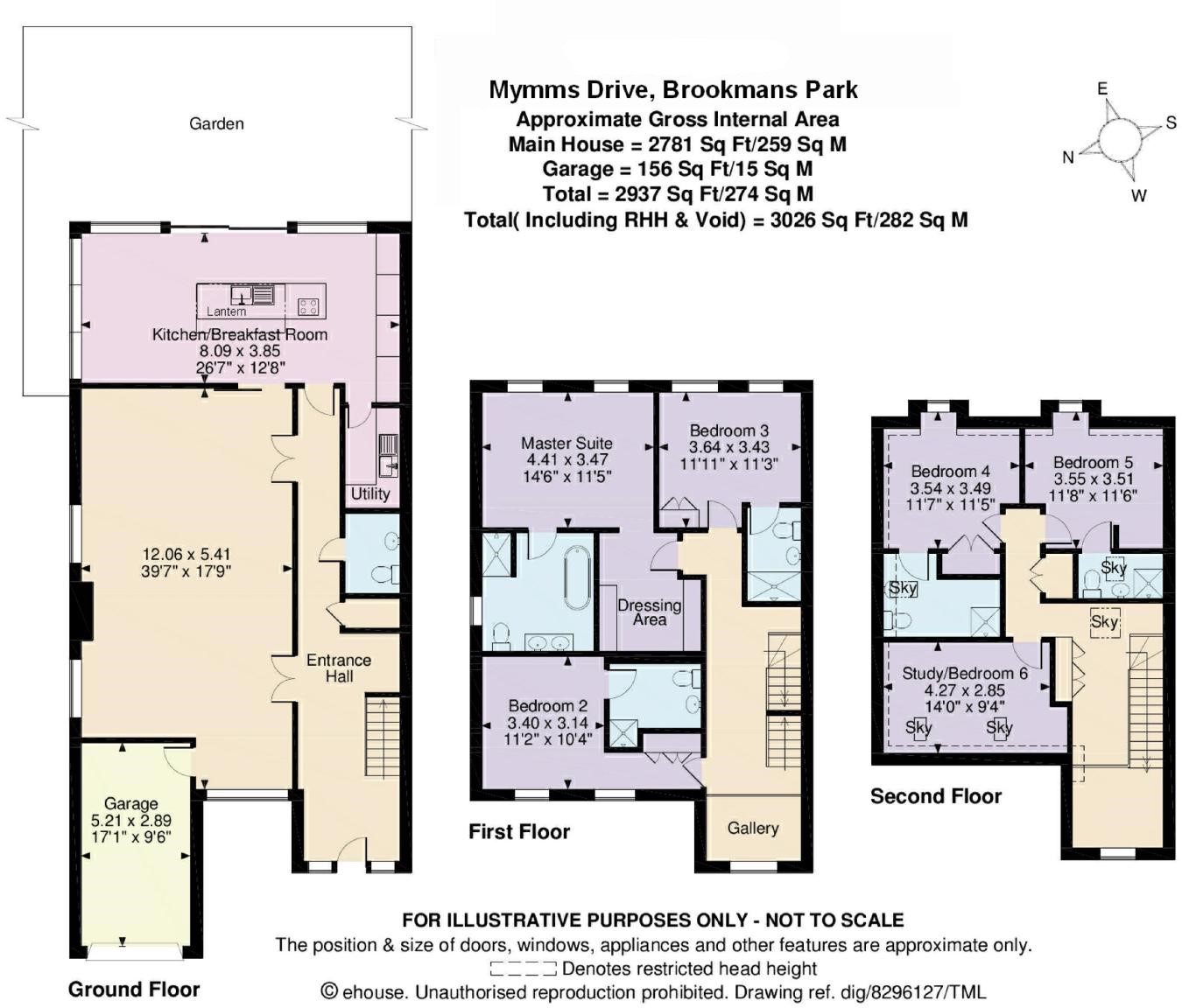 5 Bedrooms Semi-detached house for sale in Mymms Drive, Brookmans Park, Hatfield AL9